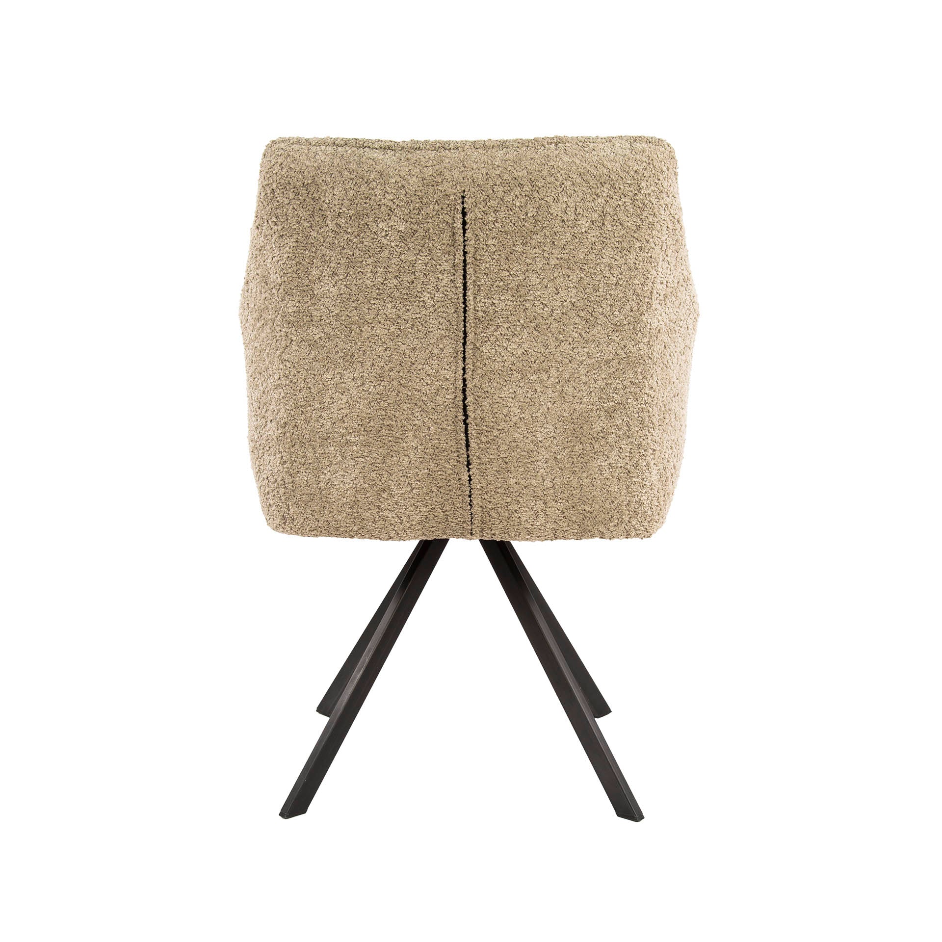 Eetkamerstoel Vantage - Beige - Bouclé - Teddystof - Draaibaar