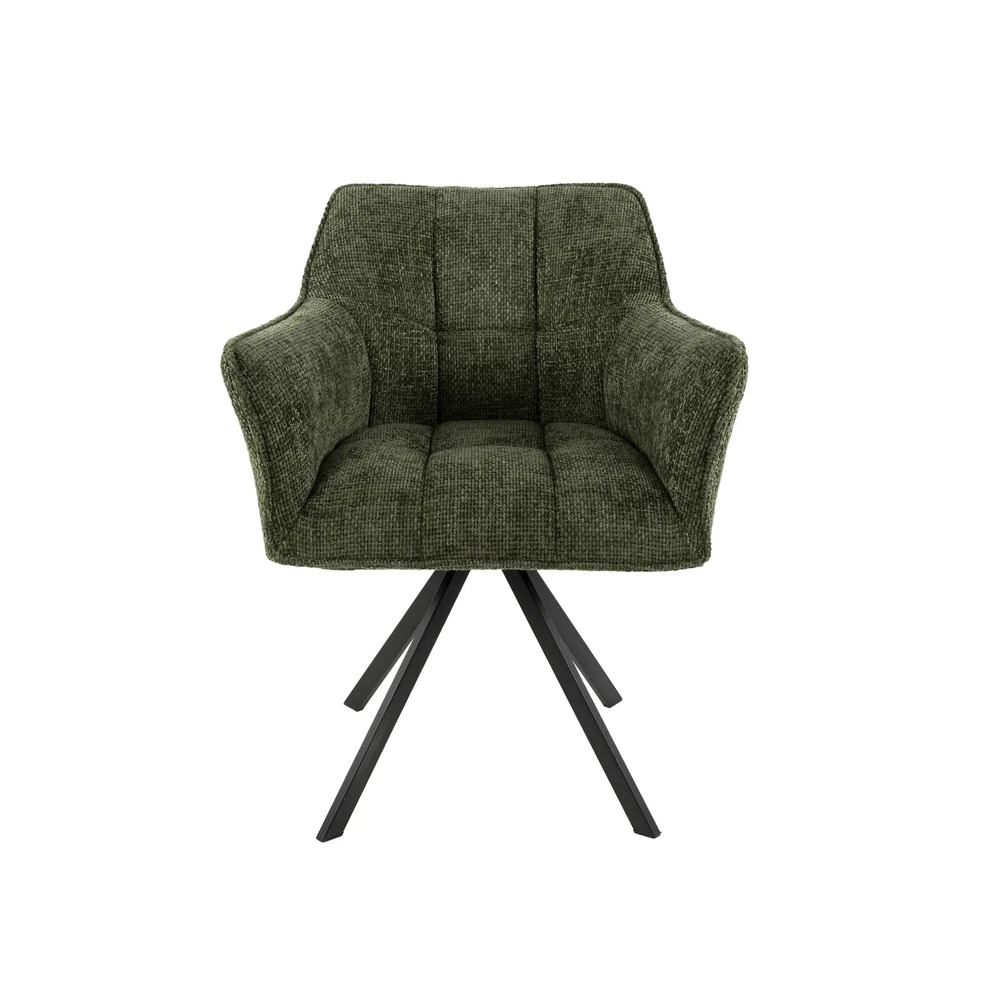 Eetkamerstoel Vantage - Groen - Renegade Stof - Draaibaar