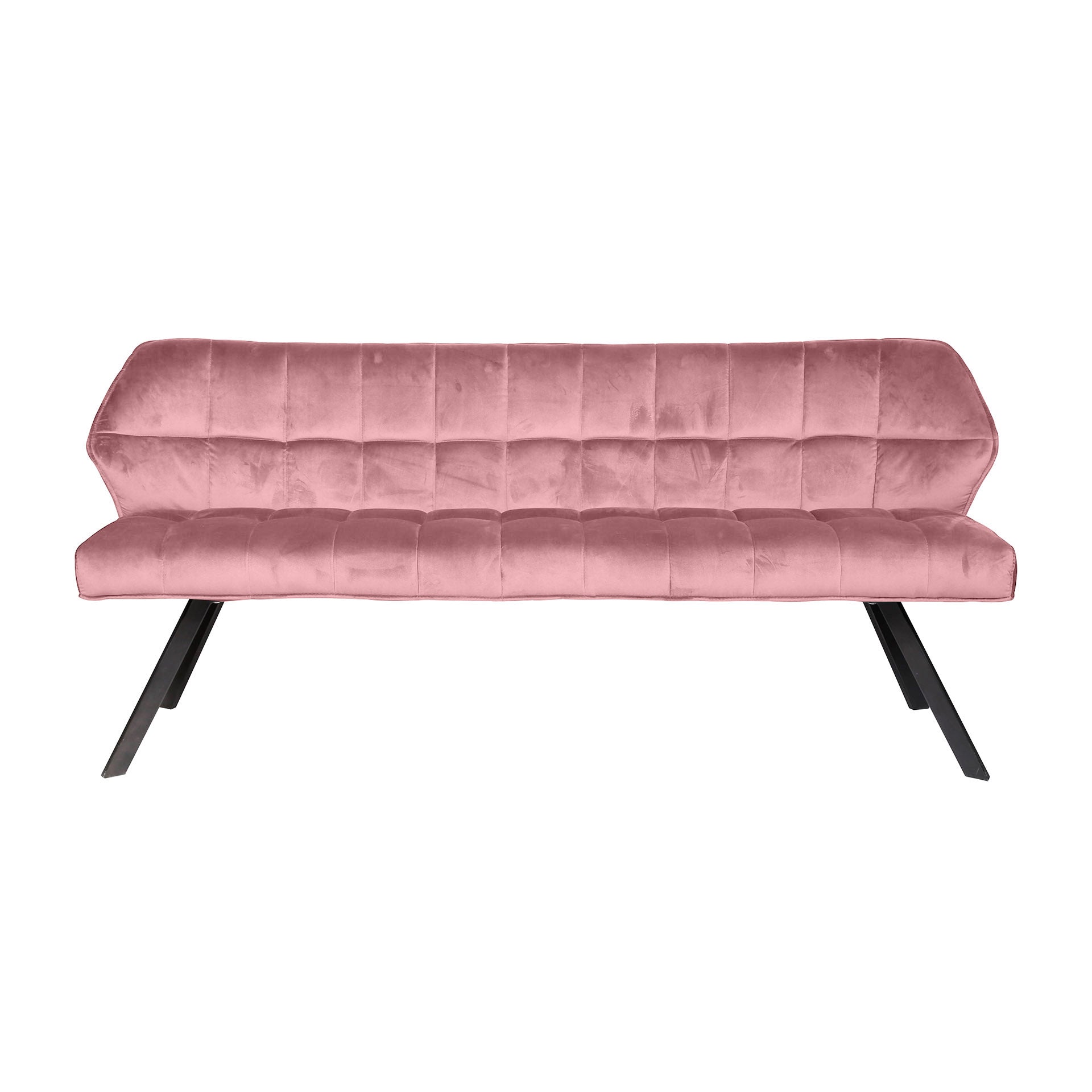 Eetkamerbank Vantage - Roze - Velvet - 180 cm