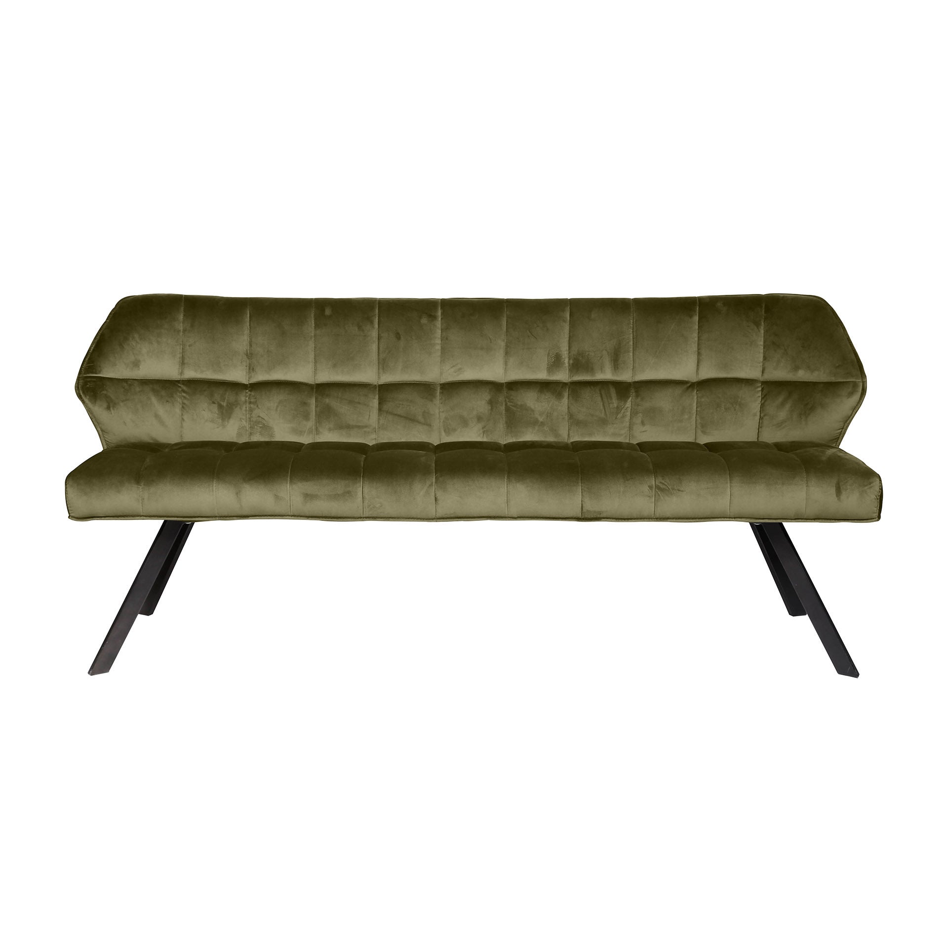Eetkamerbank Vantage - Grijs - Velvet - 180 cm