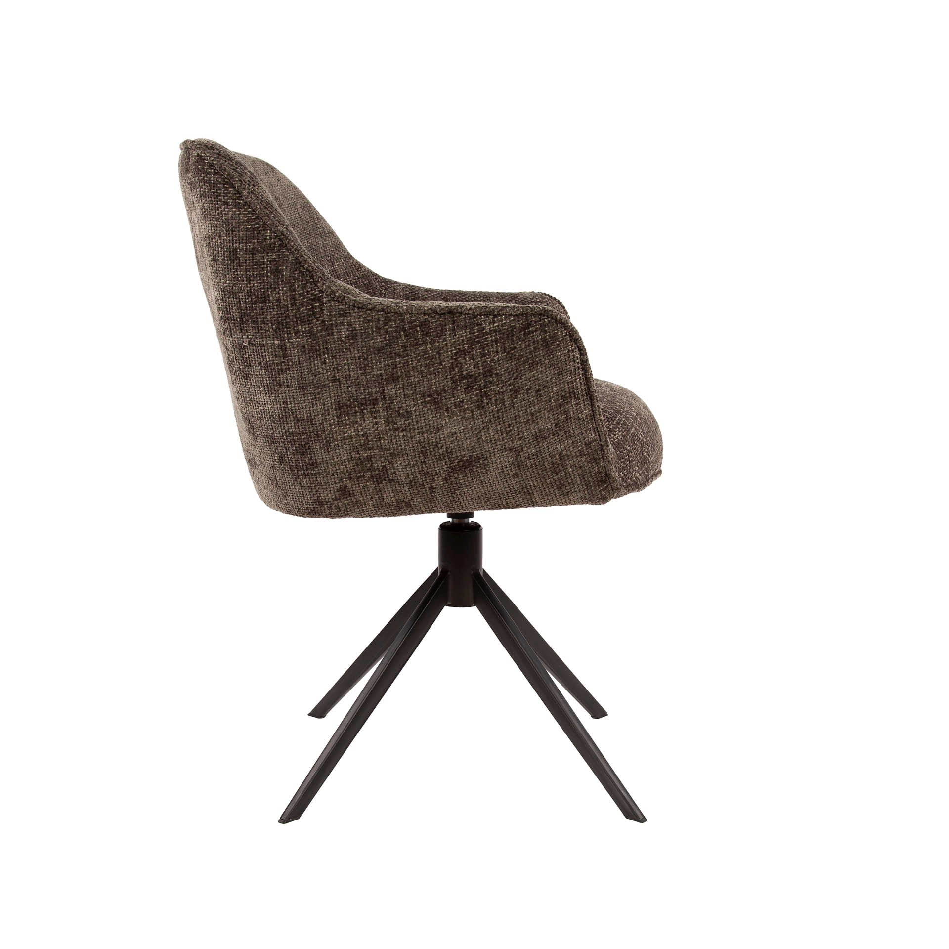 Eetkamerstoel Pure - Taupe - Renegade Stof - Draaibaar