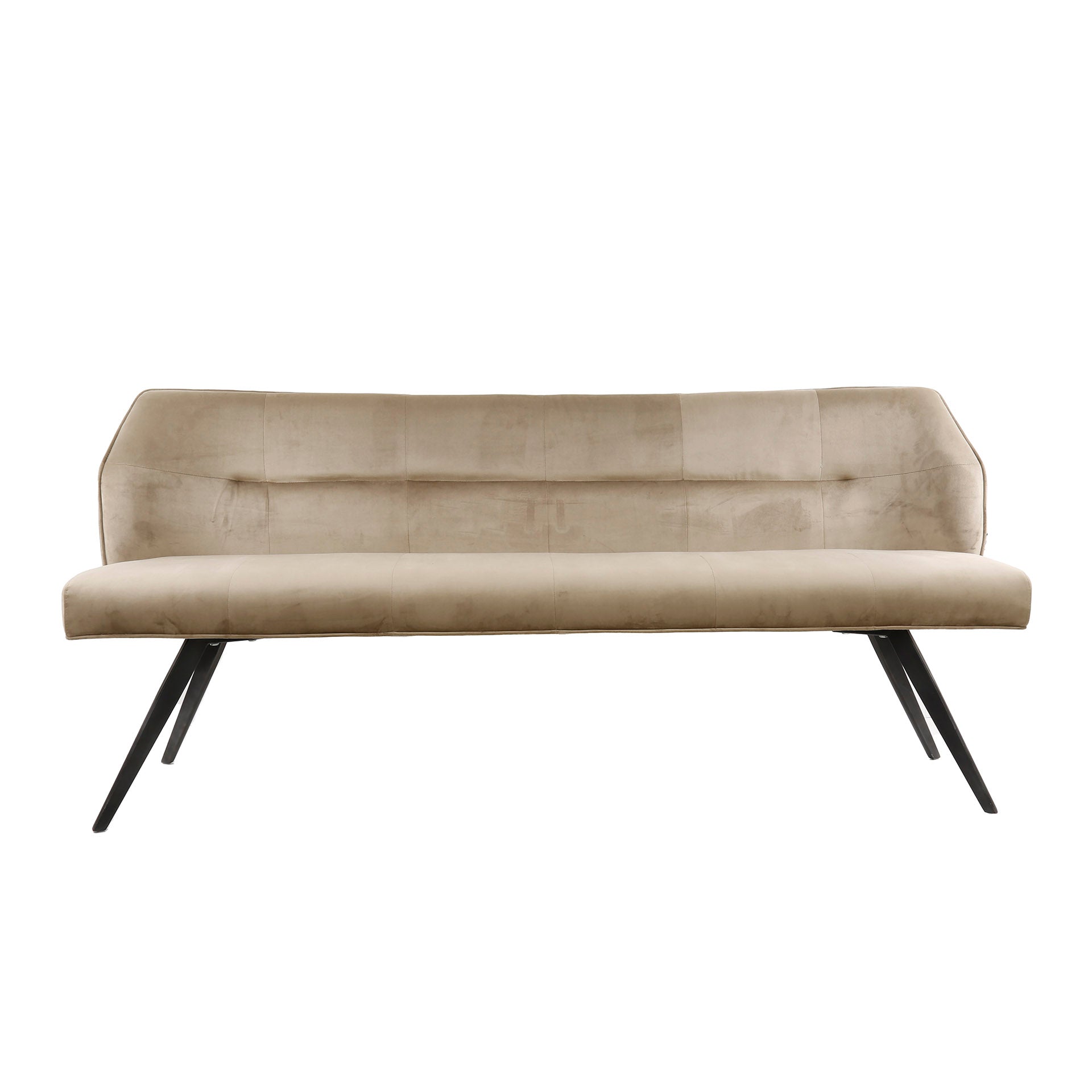 Eetkamerbank Pure - Champagne - Velvet - 188 cm