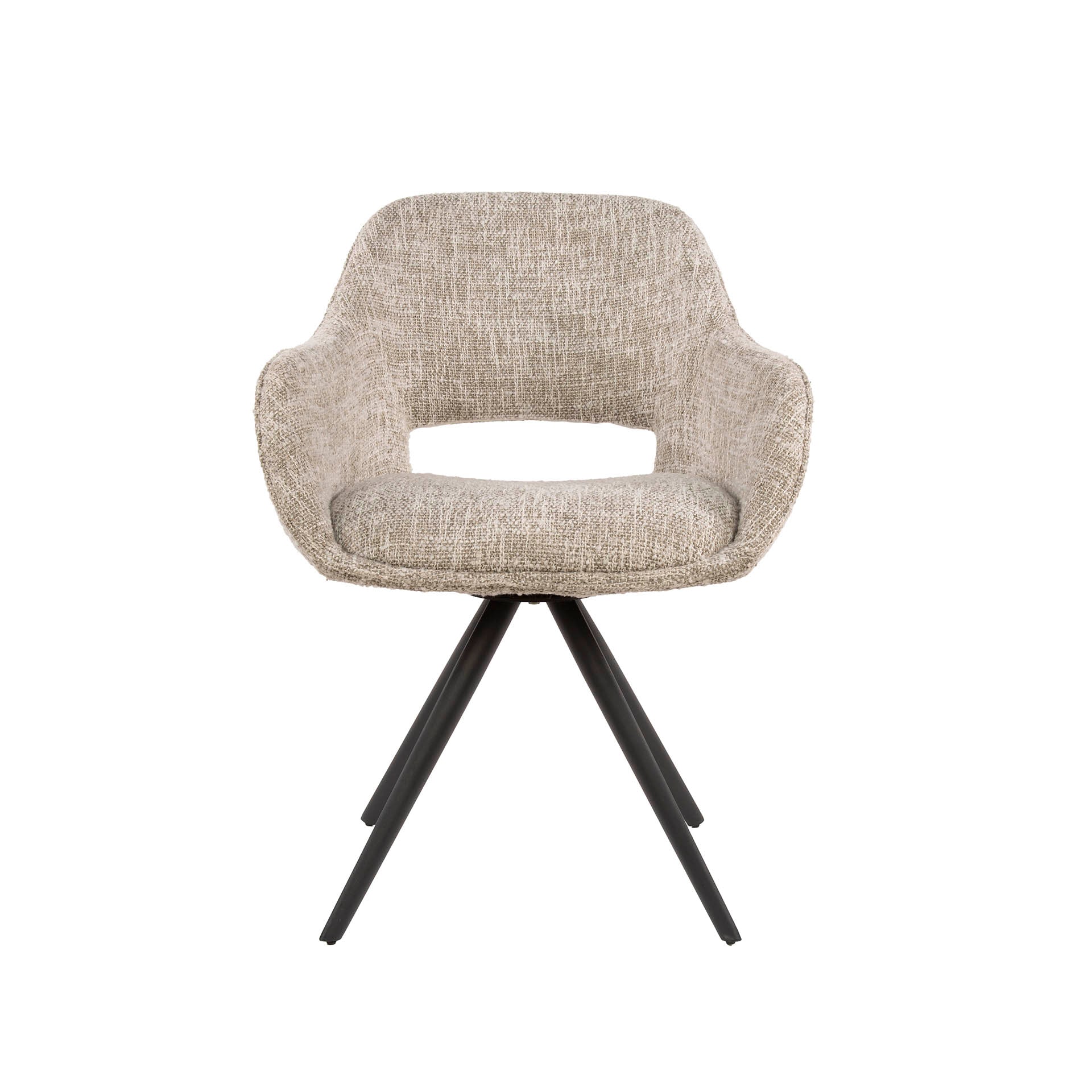 Eetkamerstoel Aurelia - Beige - Renegade Stof - Draaibaar