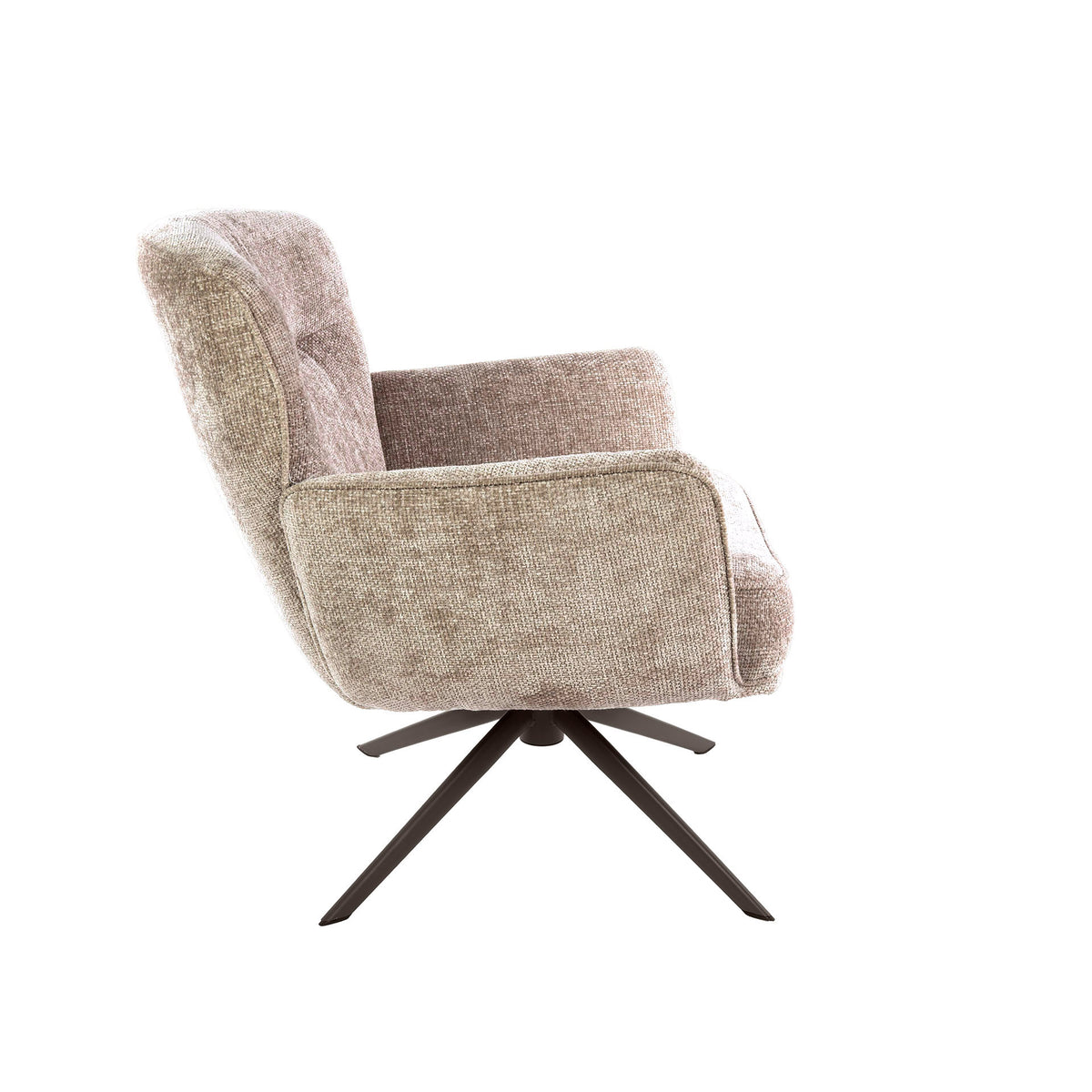 Draaifauteuil Theodore - Beige - Renegade Stof - Pocketvering