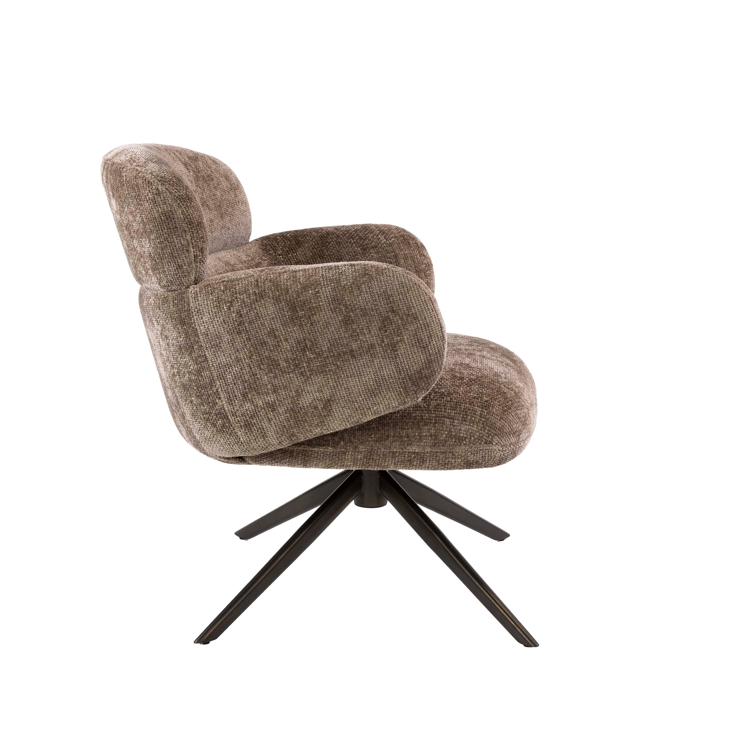 Draaifauteuil Misano - Champagne - Renegade Stof - Pocketvering