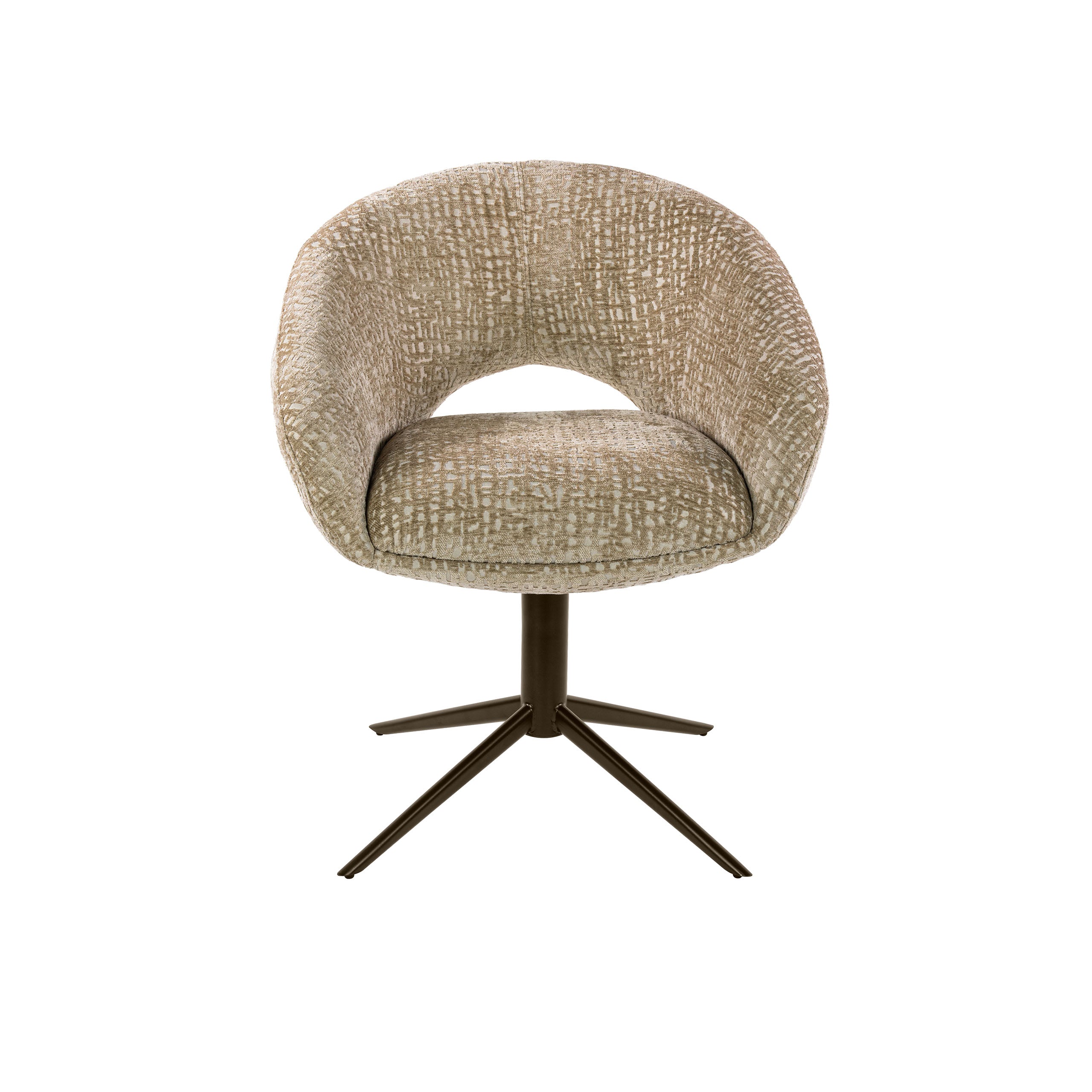 Eetkamerstoel Chup - Beige - Monti Stof - Draaibaar
