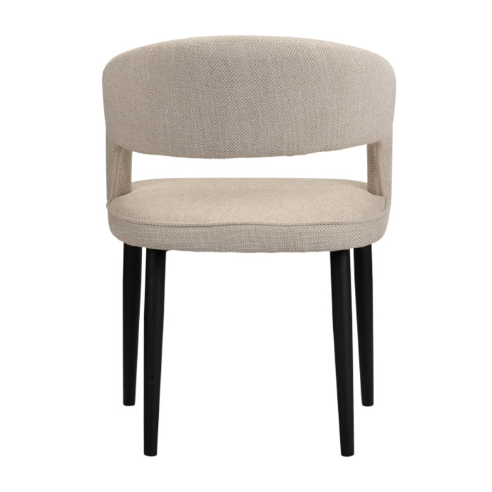 Eetkamerstoel Zara - Beige - Linnen