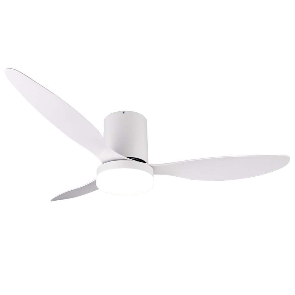 Plafondventilator Zara - Met Lamp - Wit - Dimbaar - Koud + Warm