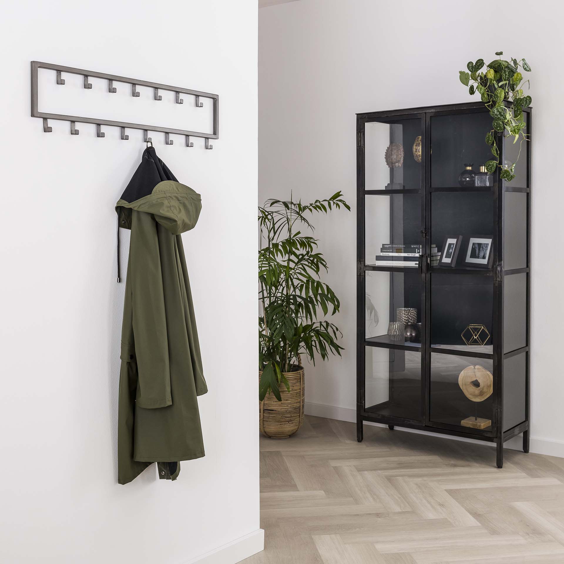 Kapstok Peppy - Metaal - 15 haken - 80 cm