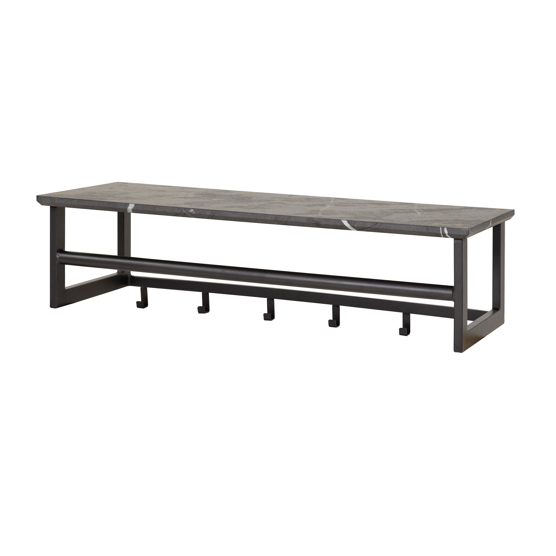 Kapstok Sandy - Keramiek Look - 6 haken - 80 cm