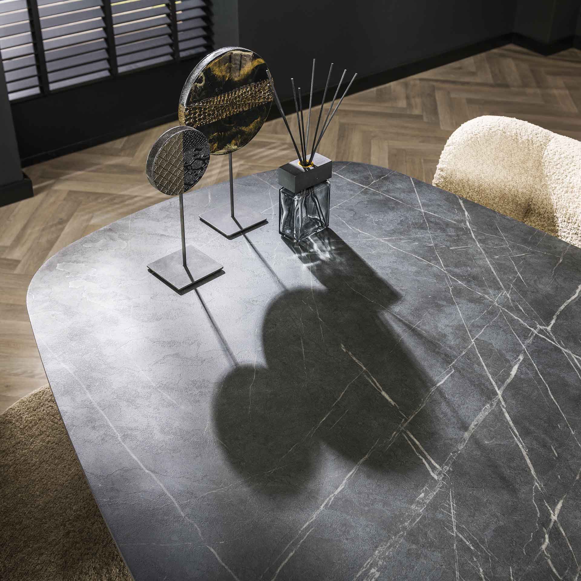 Eettafel Livia - Ovaal - Melamine - 180 cm