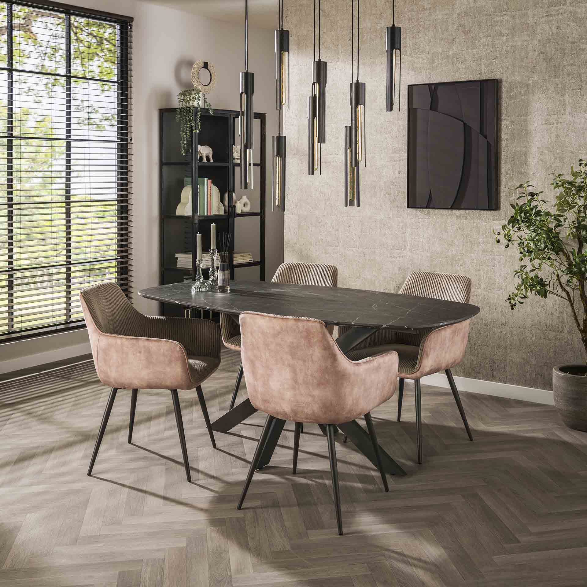 Eettafel Livia - Ovaal - Melamine - 180 cm