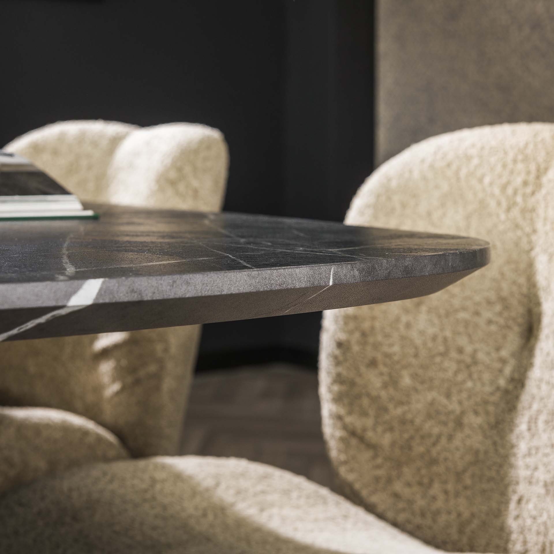 Eettafel Livia - Ovaal - Melamine - 180 cm