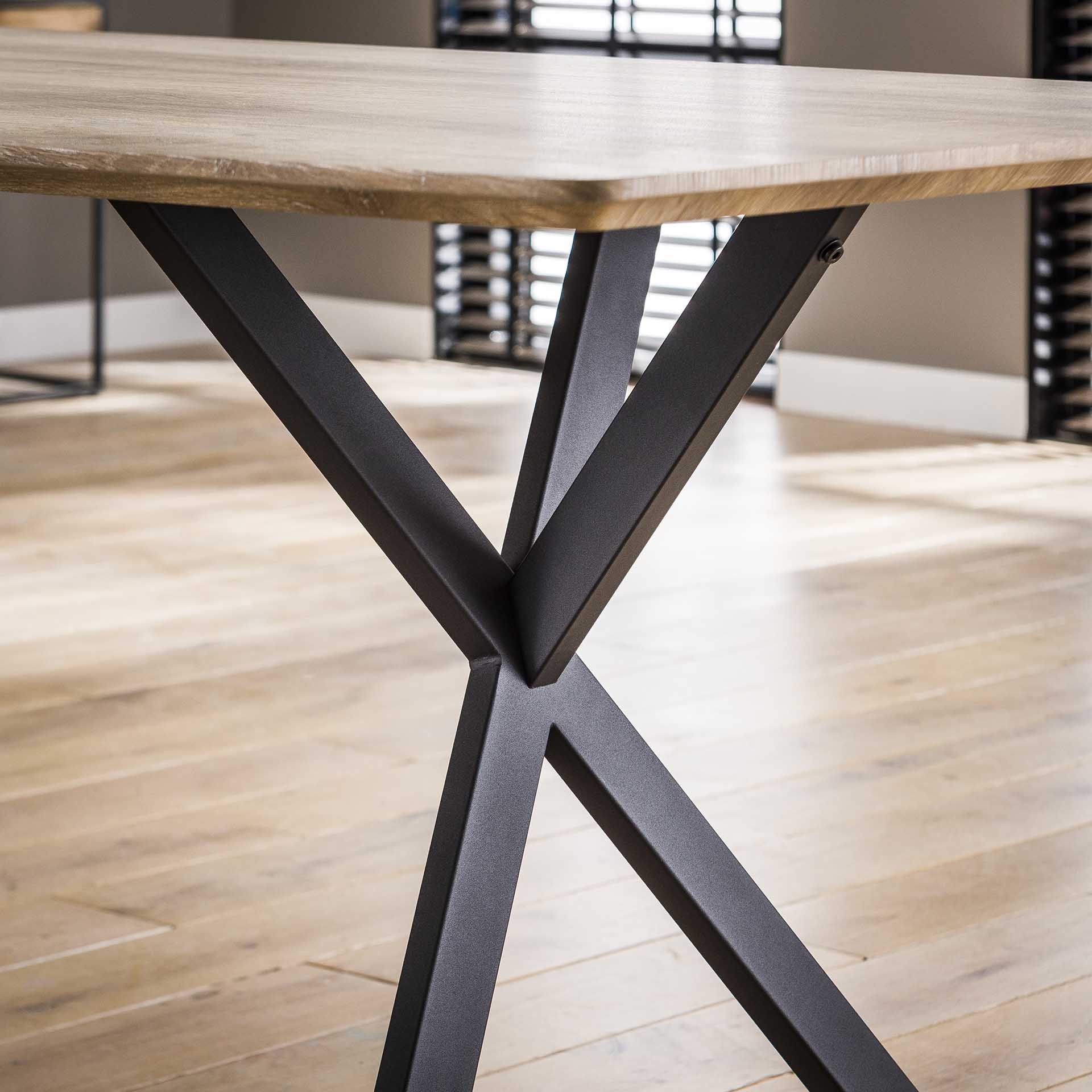 Eettafel River - Ovaal - MDF - 190 cm - Lichtbruin