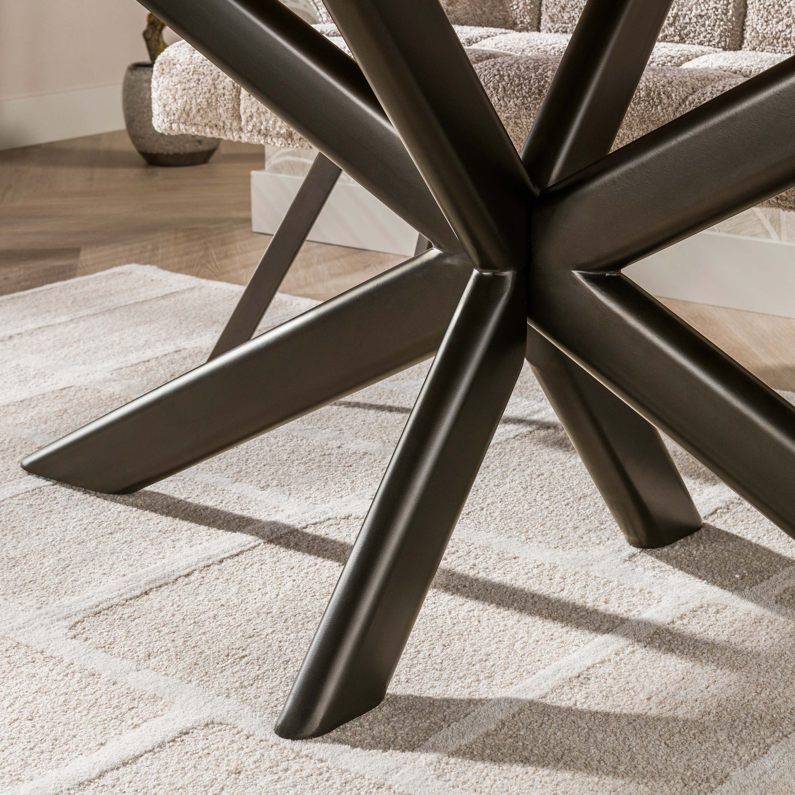 Eettafel Cavaro - Bruin - Mangohout - 180 cm - Deens Ovaal