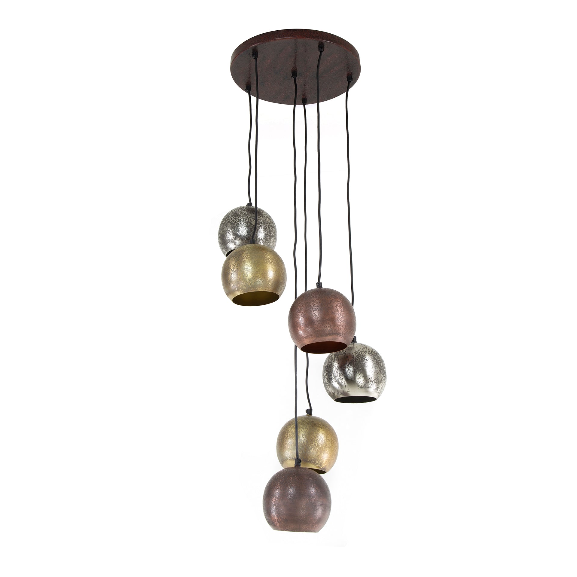 Hanglamp Vera - 6-lichts - Mix - Metaal