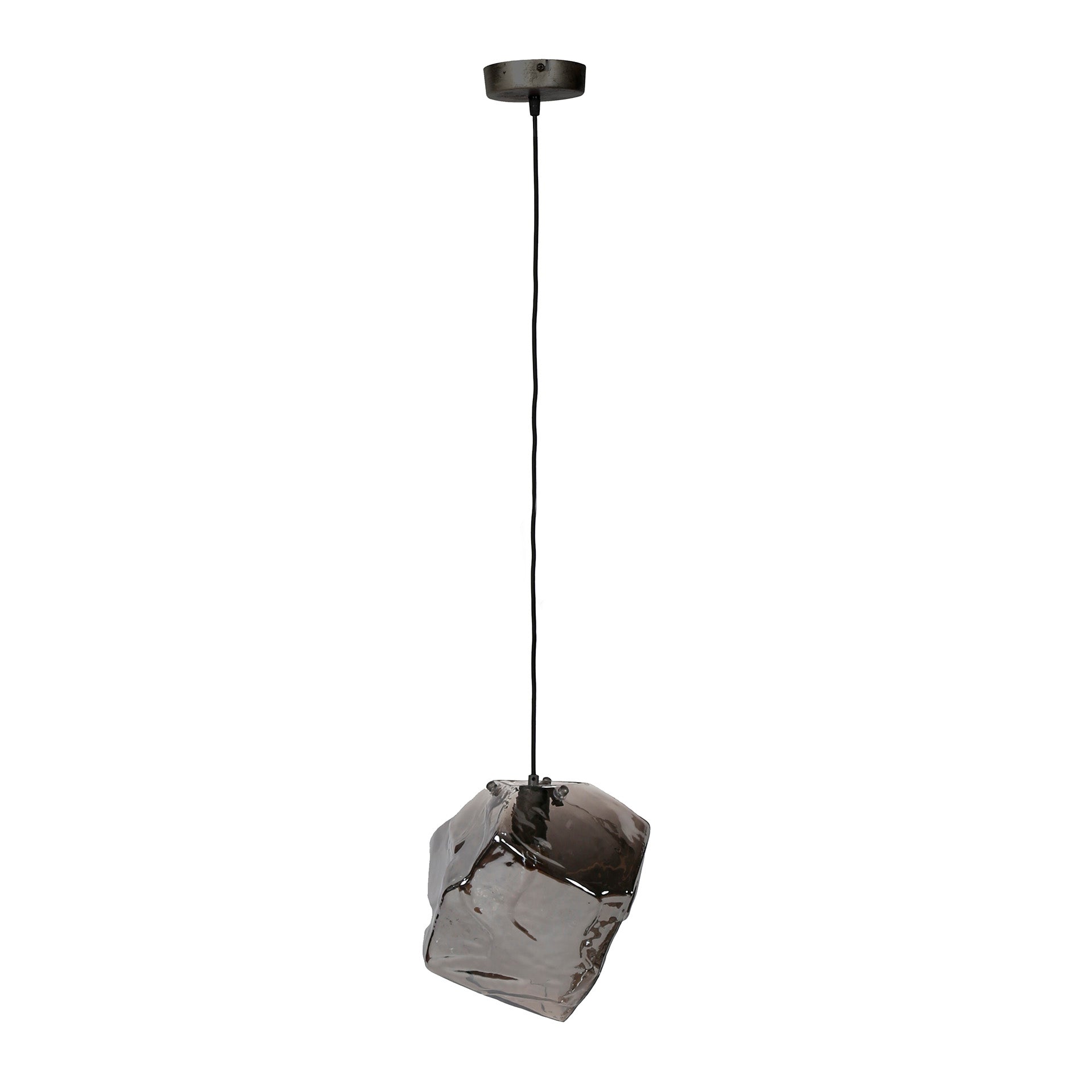 Hanglamp Louis - 1-lichts - Chrome - Glas