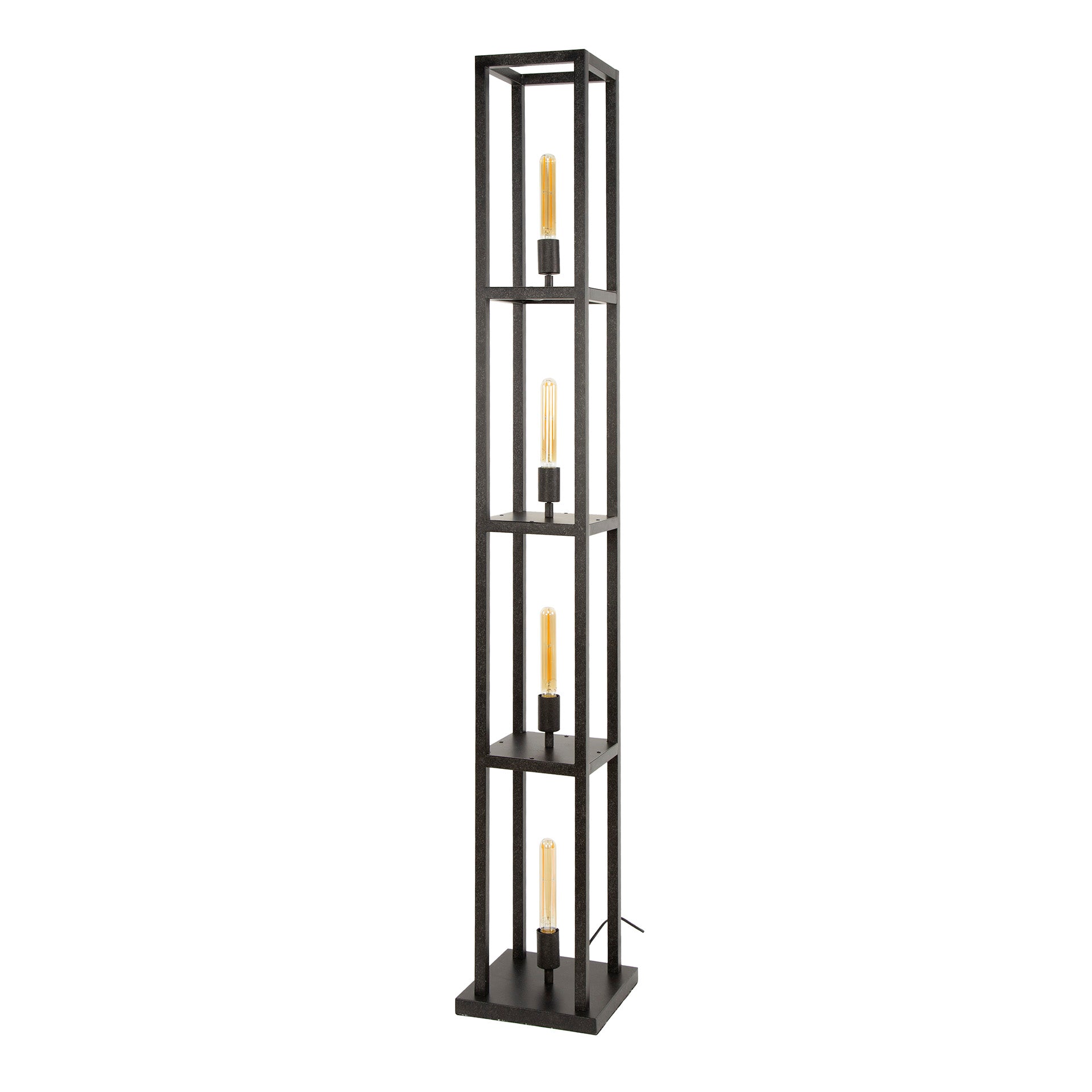 Vloerlamp Torano - 4-lichts - Antraciet - 163 cm