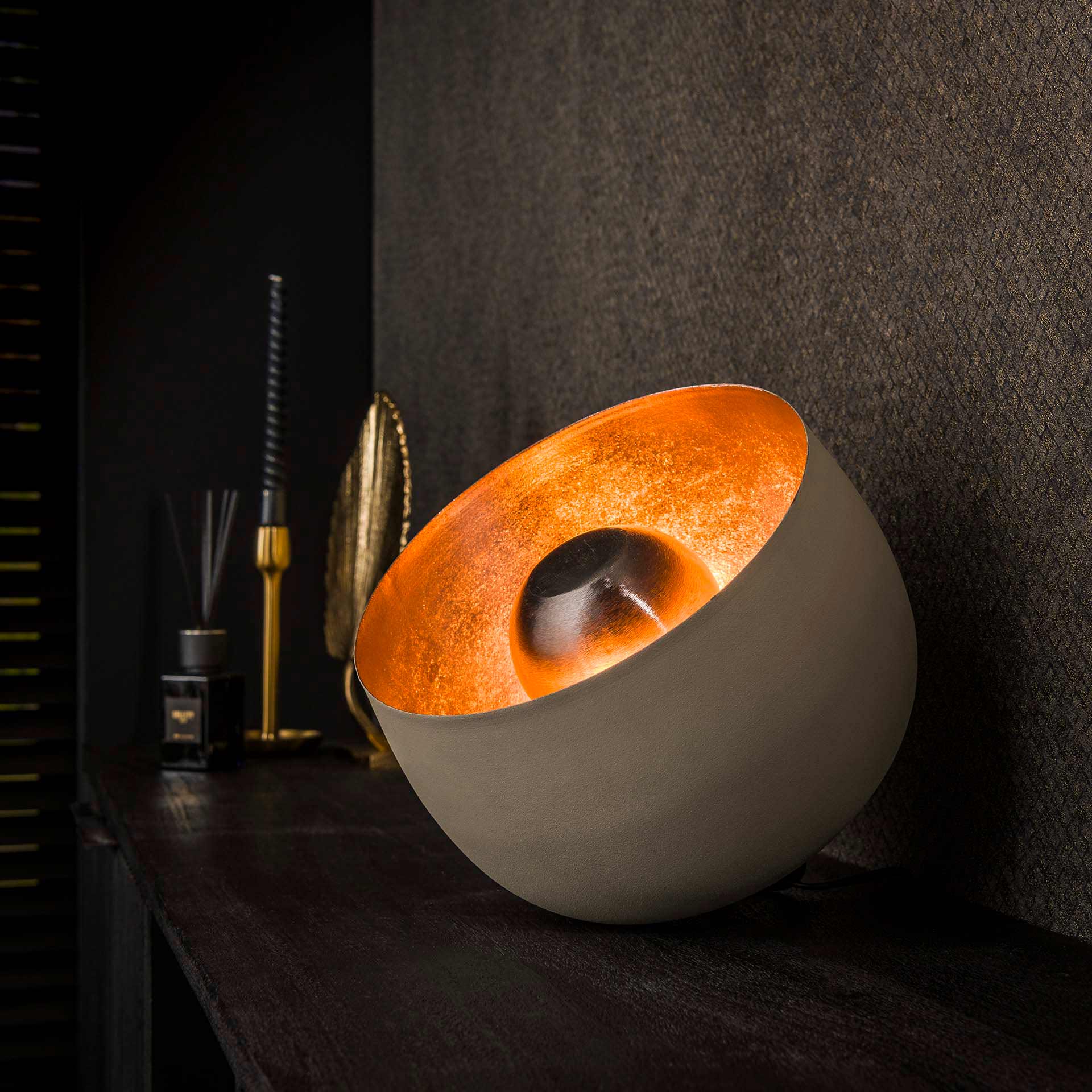 Vloerlamp Xena - Grijs - Metaal - 28 cm