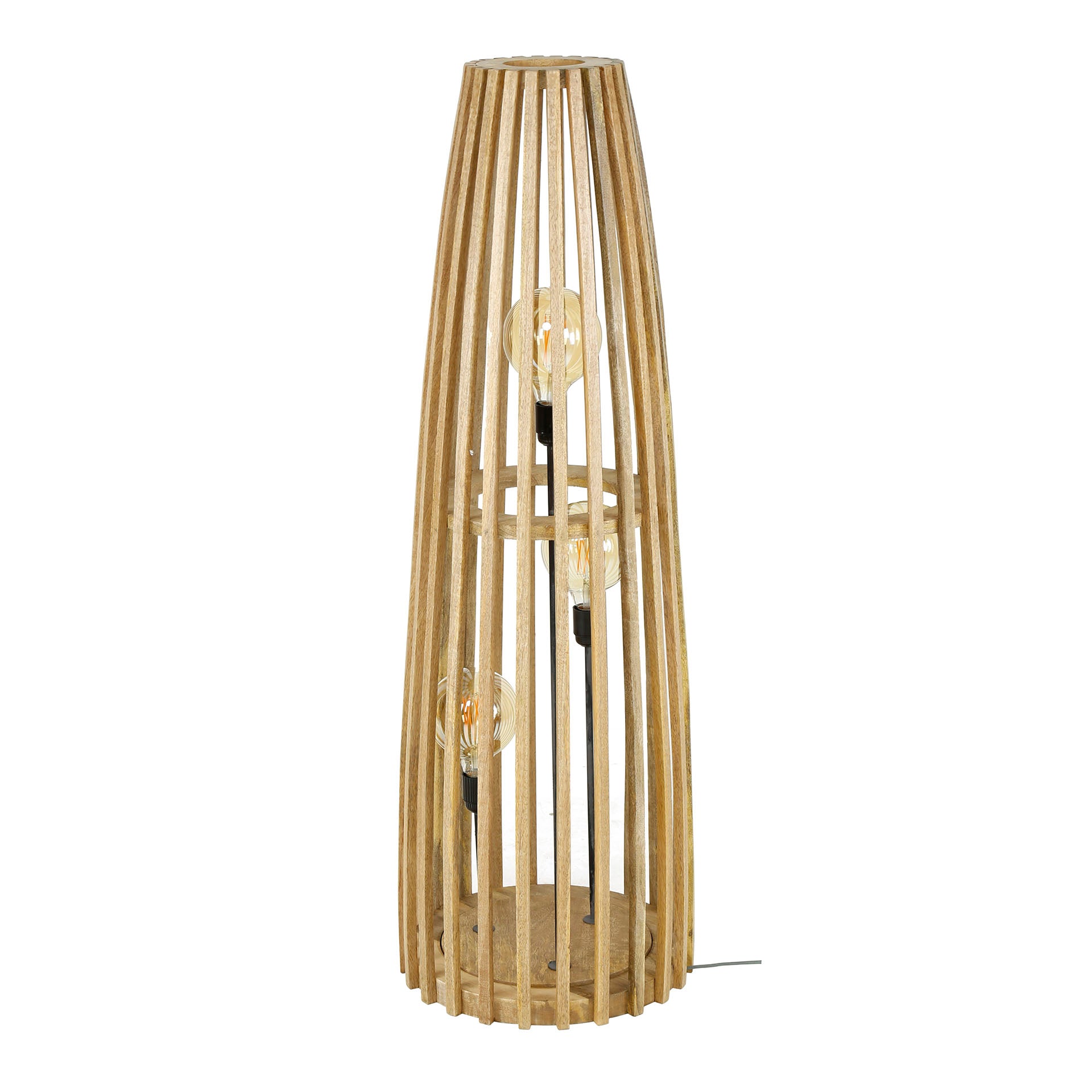 Vloerlamp Menno - Bruin - Mangohout