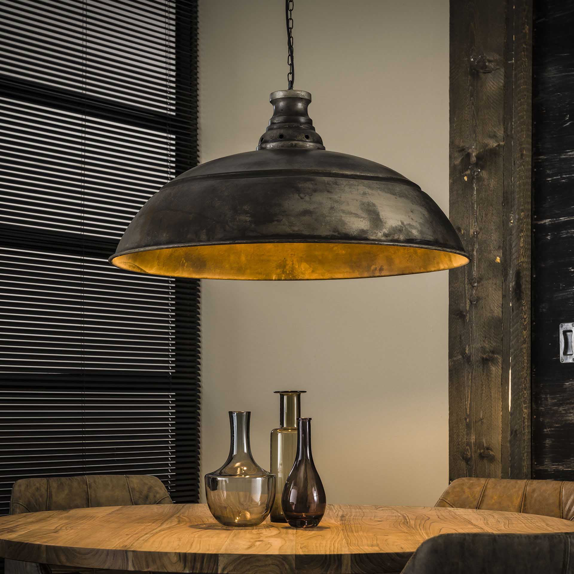 Hanglamp Cindy - 1-lichts - Oud Zilver - Metaal