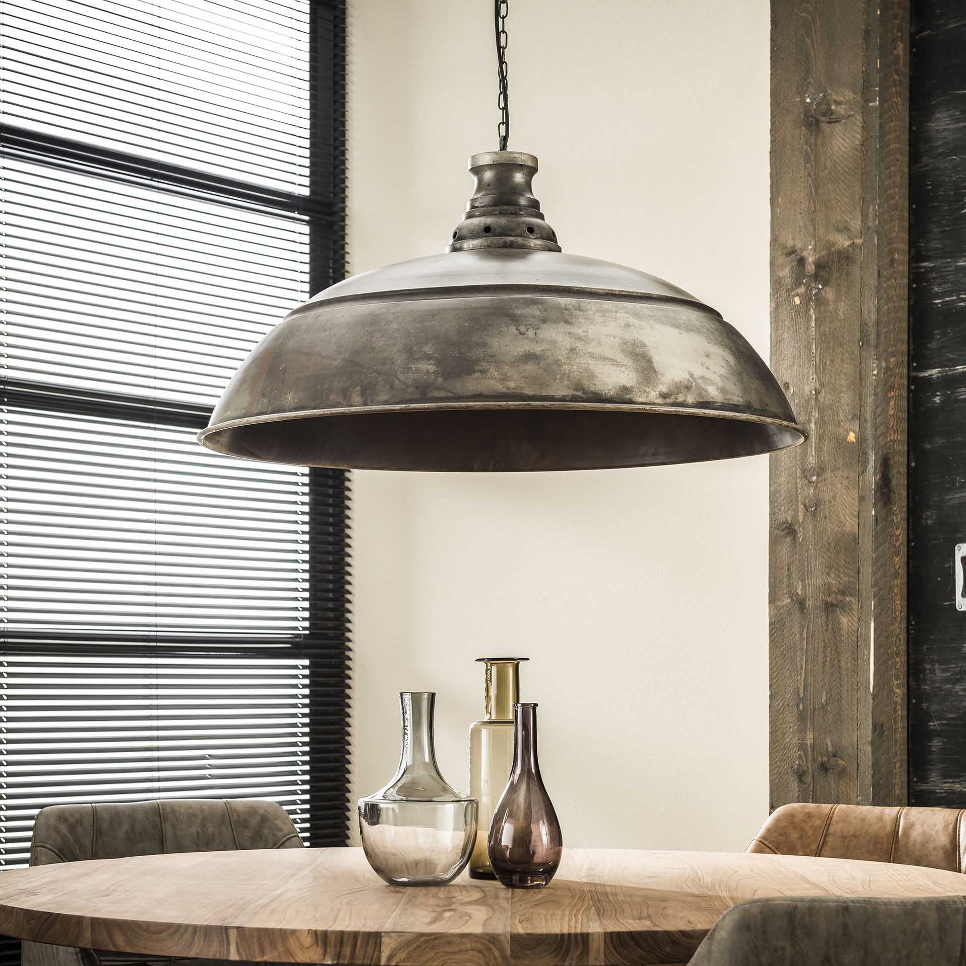 Hanglamp Cindy - 1-lichts - Oud Zilver - Metaal