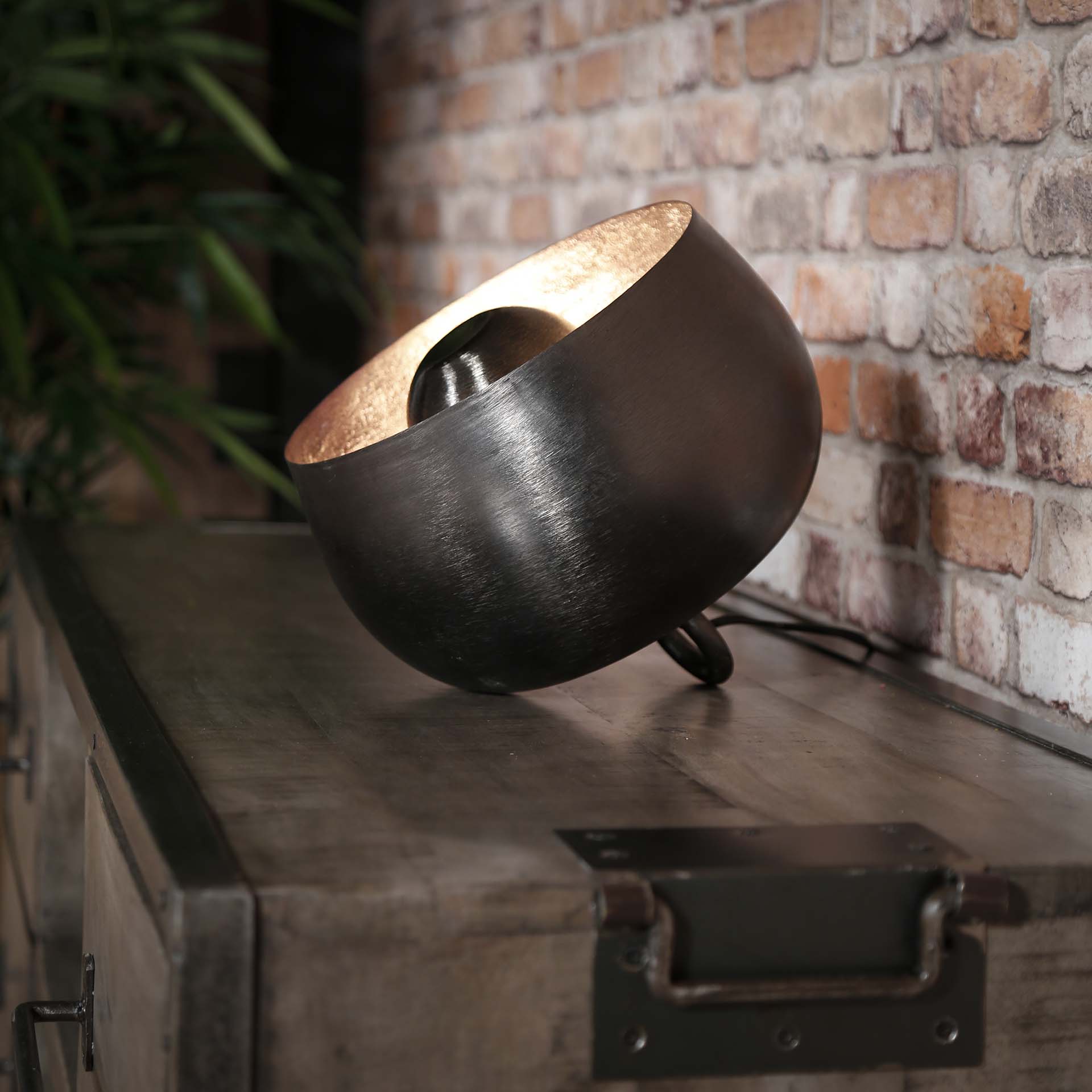 Vloerlamp Breeze - Zwart Nikkel - Metaal - 28 cm