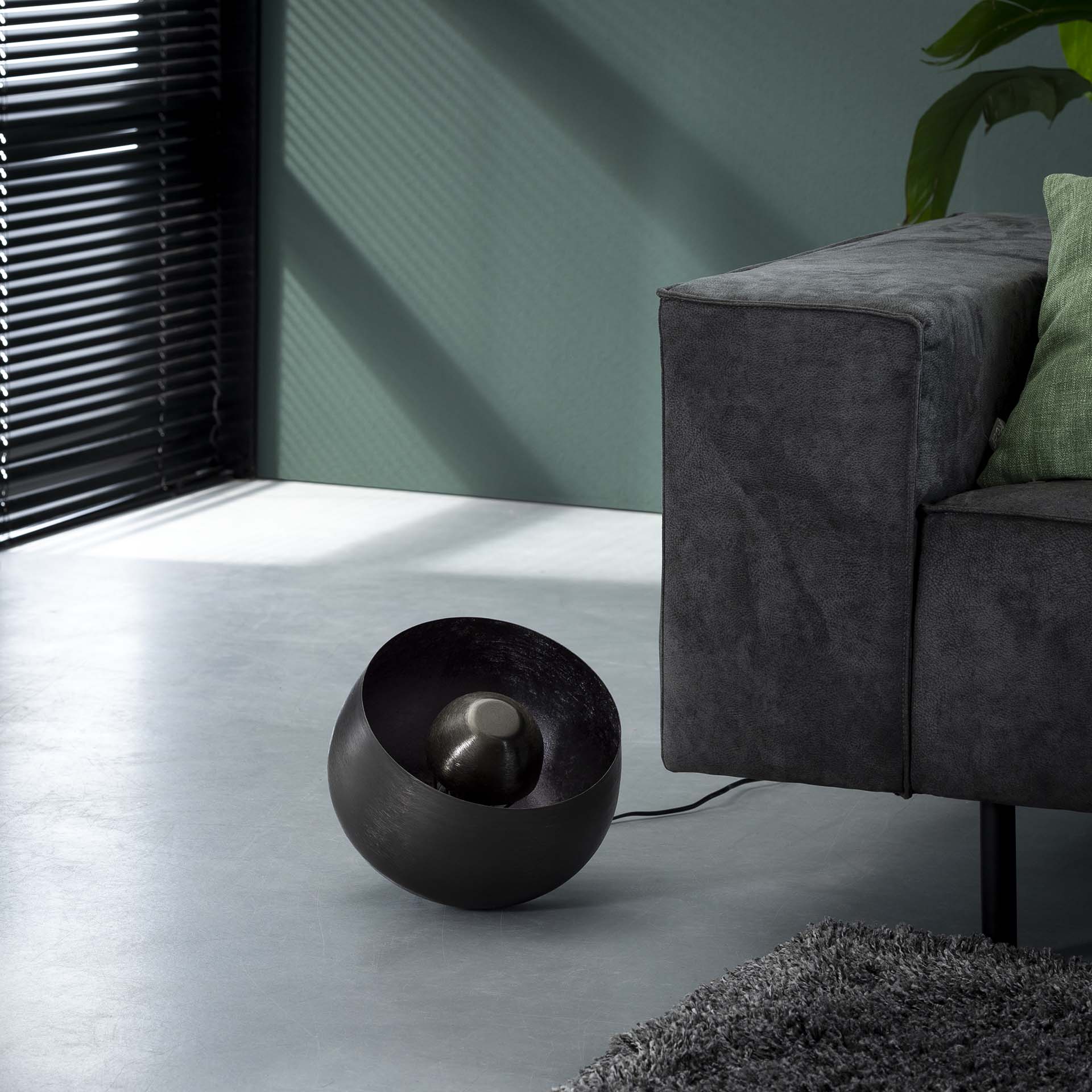Vloerlamp Breeze - Zwart Nikkel - Metaal - 28 cm