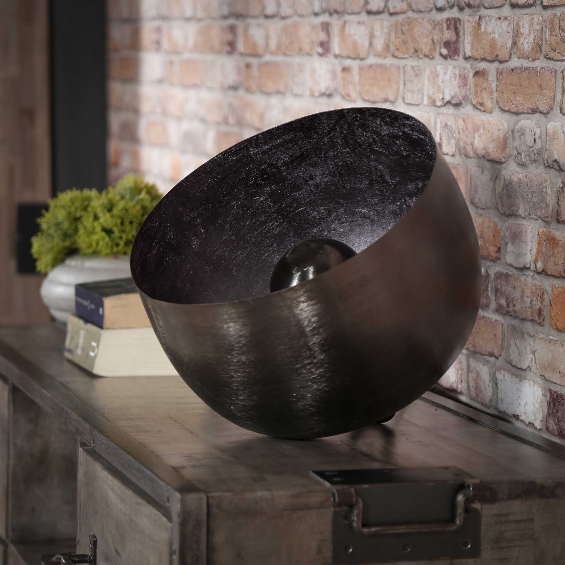 Vloerlamp Breeze - Zwart Nikkel - Metaal - 36 cm