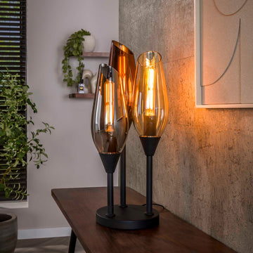 Tafellamp Vivid - 3-lichts - Mix - Glas