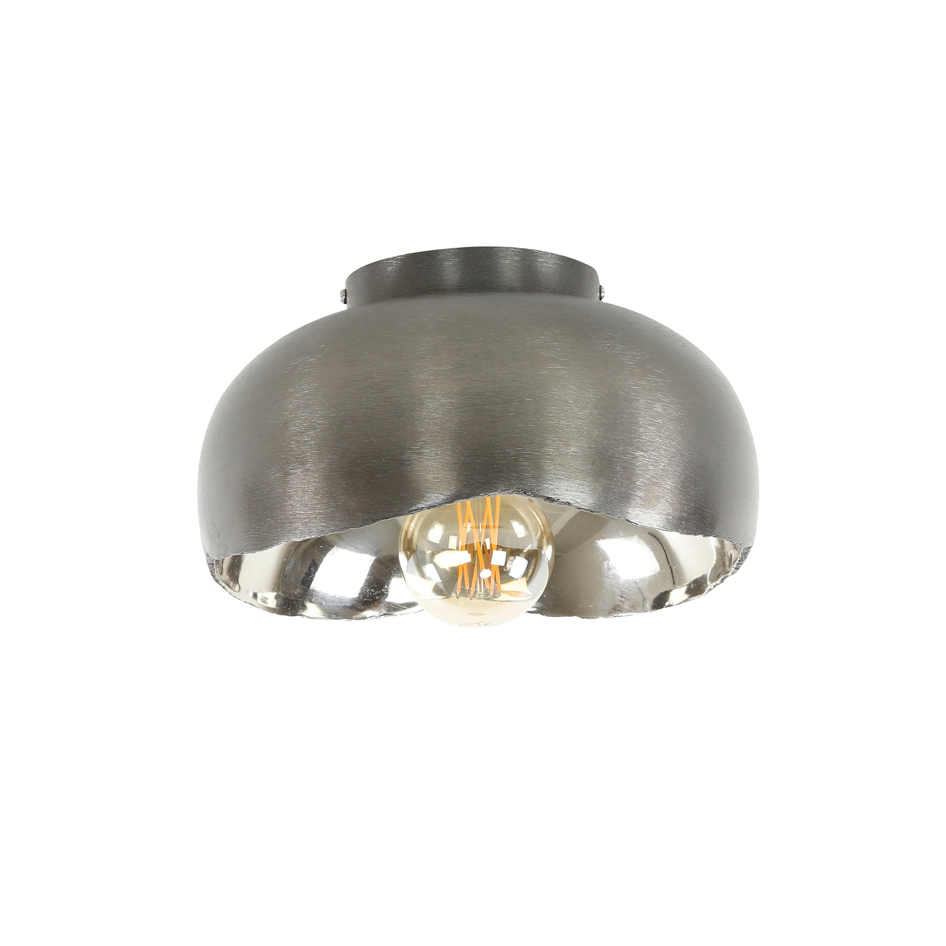 Plafondlamp Leonie - Zwart Nikkel - Metaal