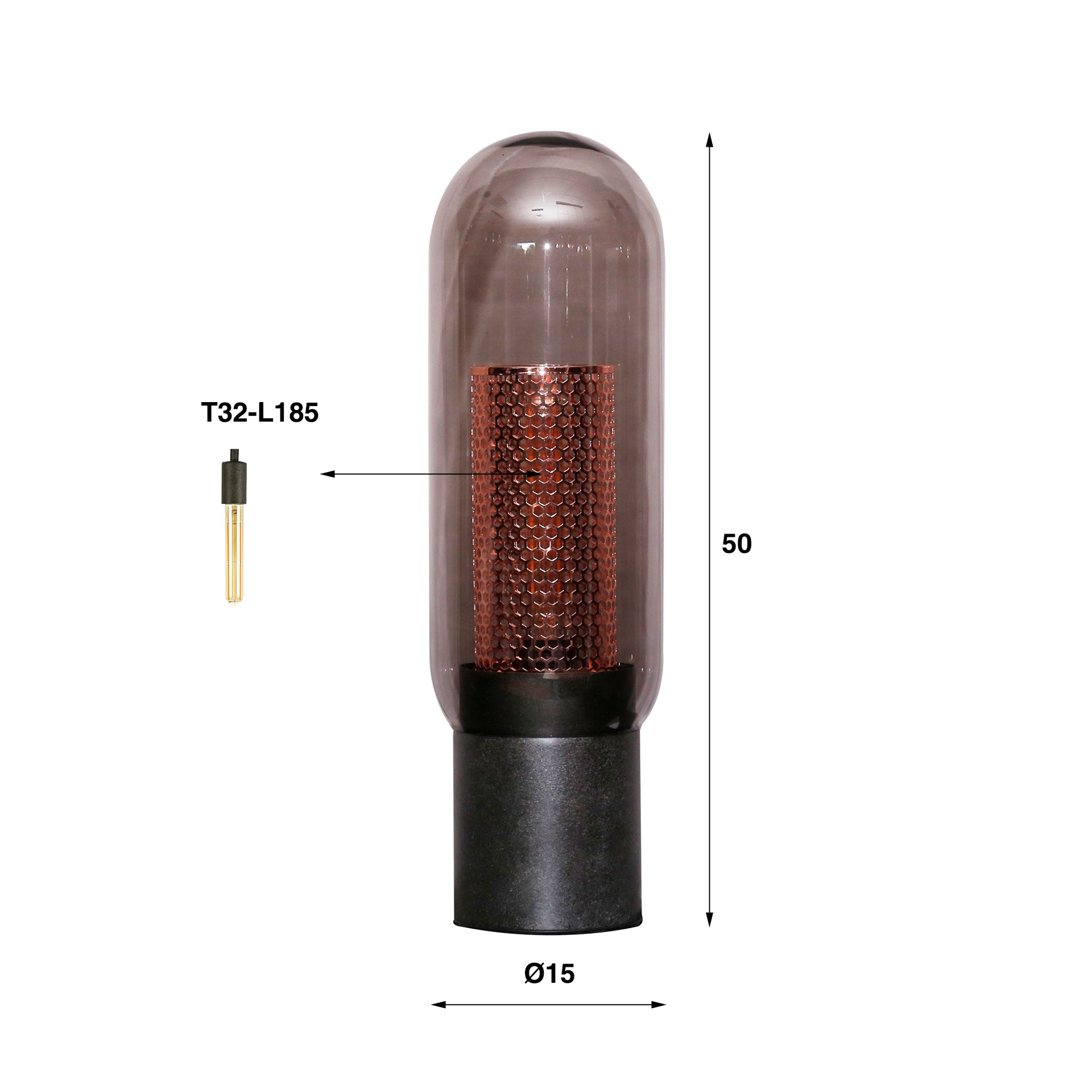 Tafellamp Radiant - Zwart - Metaal