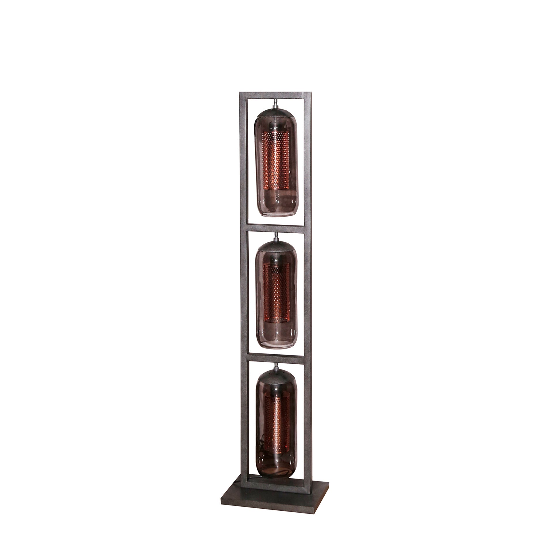 Vloerlamp Glade - 3-lichts - Zwart - Metaal