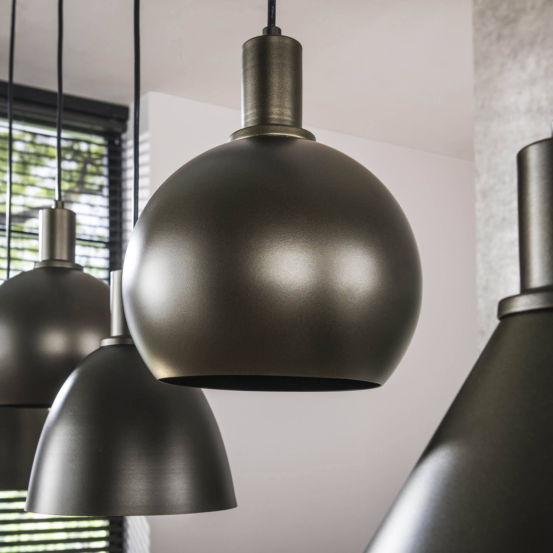 Hanglamp Lumeo - 5-lichts - Brons - Metaal