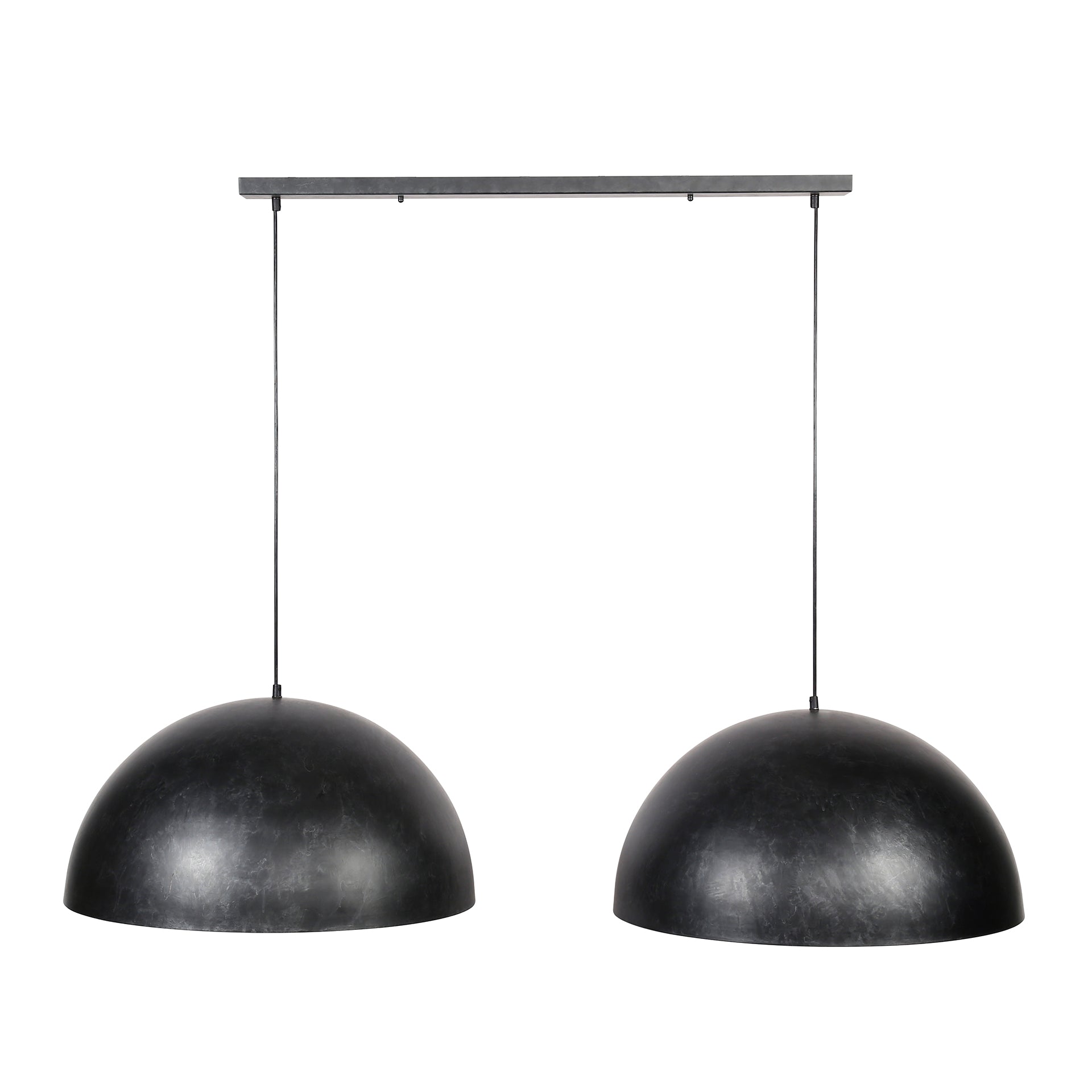 Hanglamp Dome - 2-lichts - Antraciet - Metaal