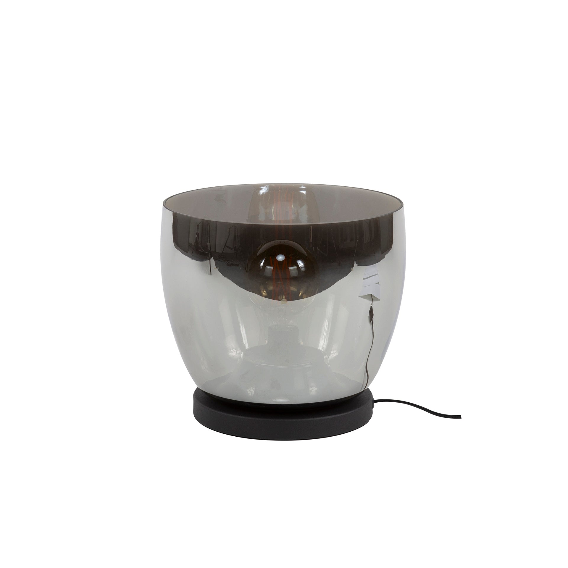 Vloerlamp Lunaris - Smoke - Glas - Ø 29 cm