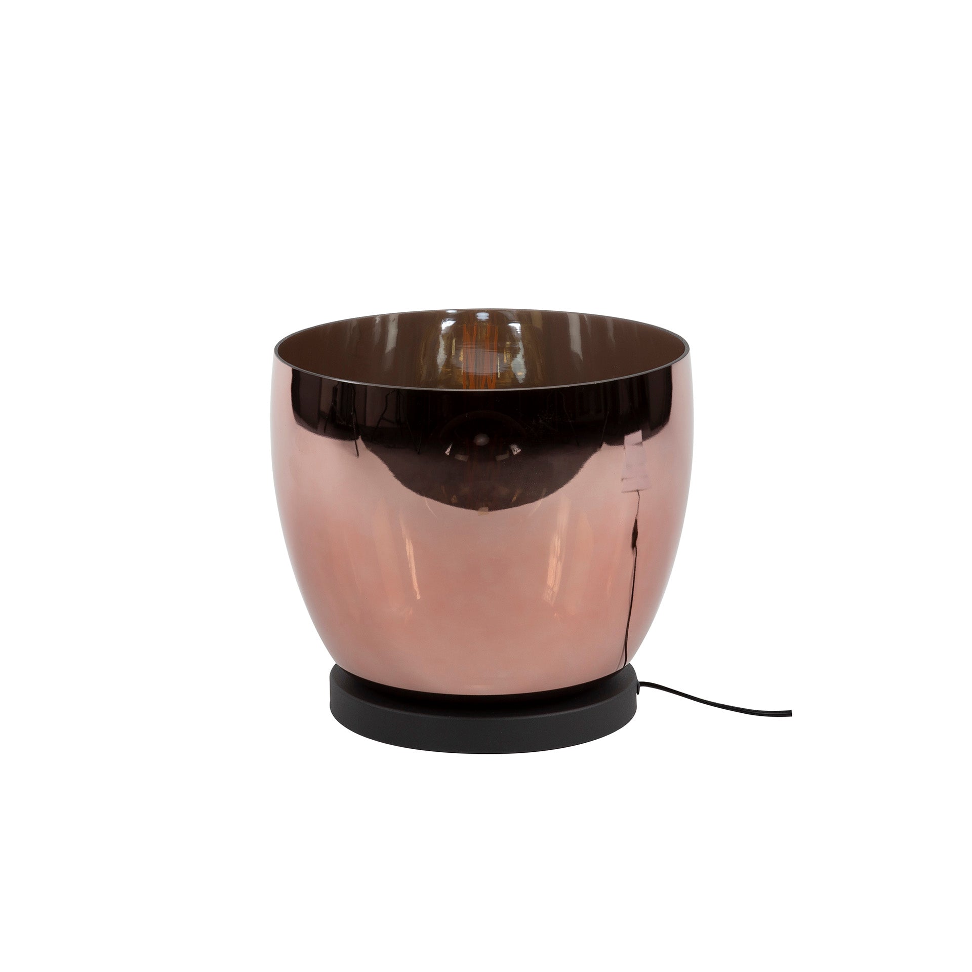 Vloerlamp Lunaris - Koper - Glas - Ø 29 cm