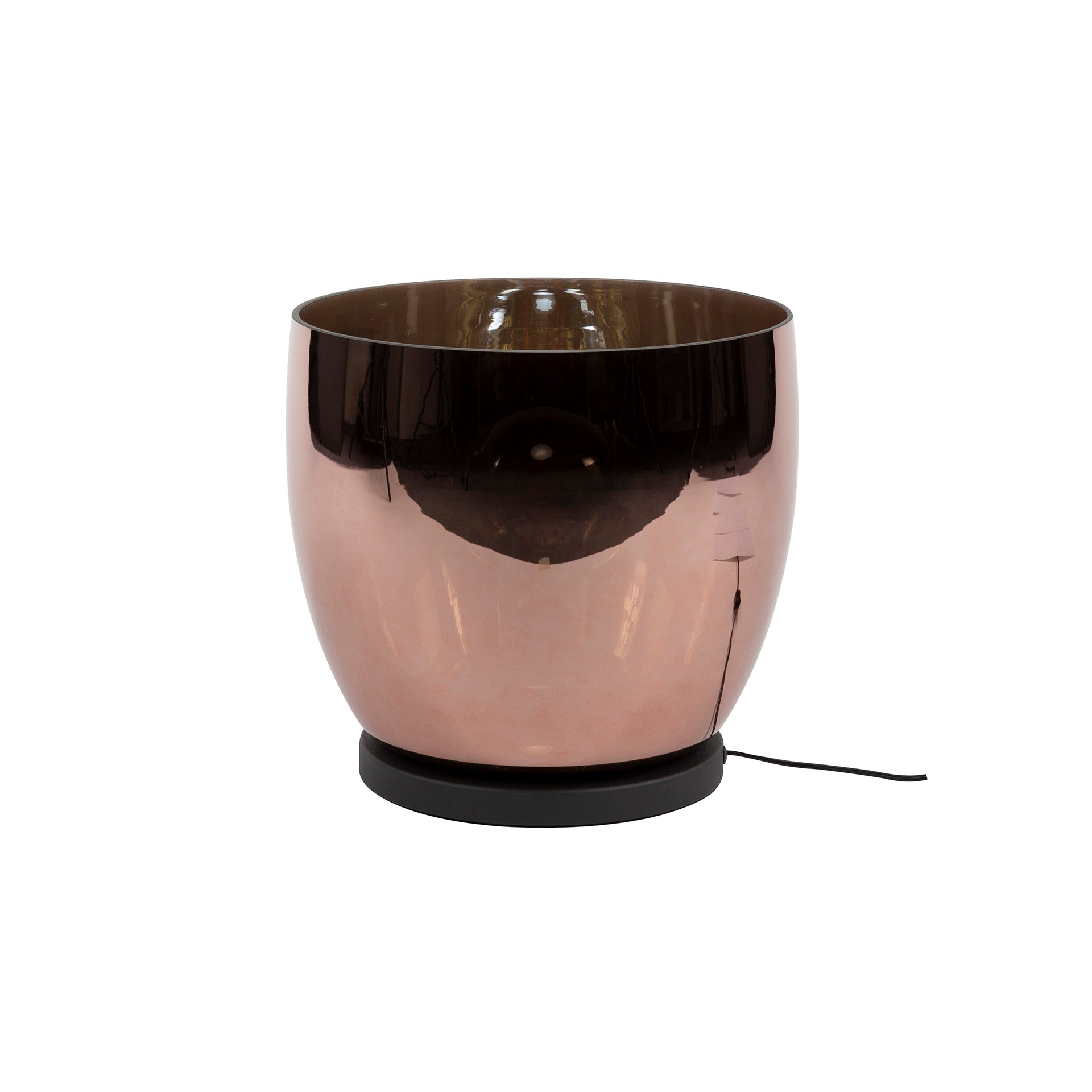 Vloerlamp Lunaris - Koper - Glas - Ø 33 cm