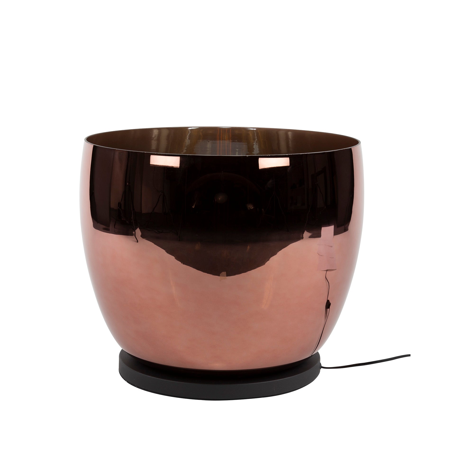 Vloerlamp Lunaris - Koper - Glas - Ø 48 cm