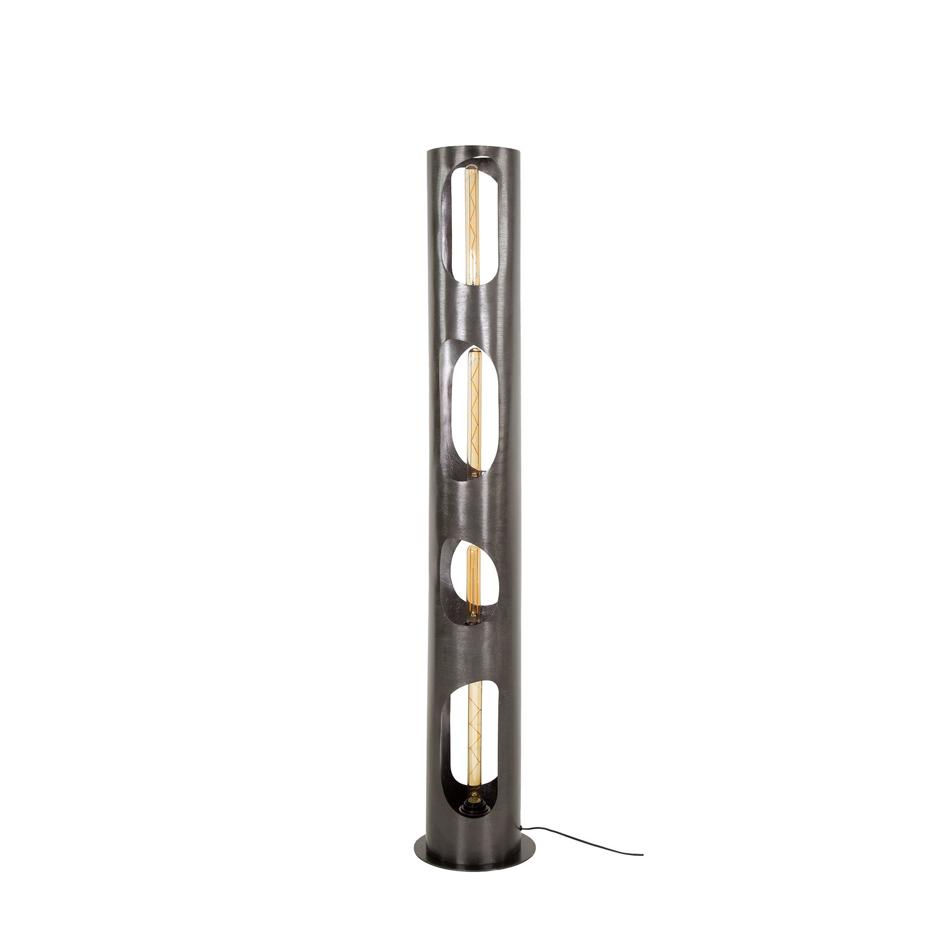 Vloerlamp Sky - Zwart Nikkel - Metaal - 130 cm