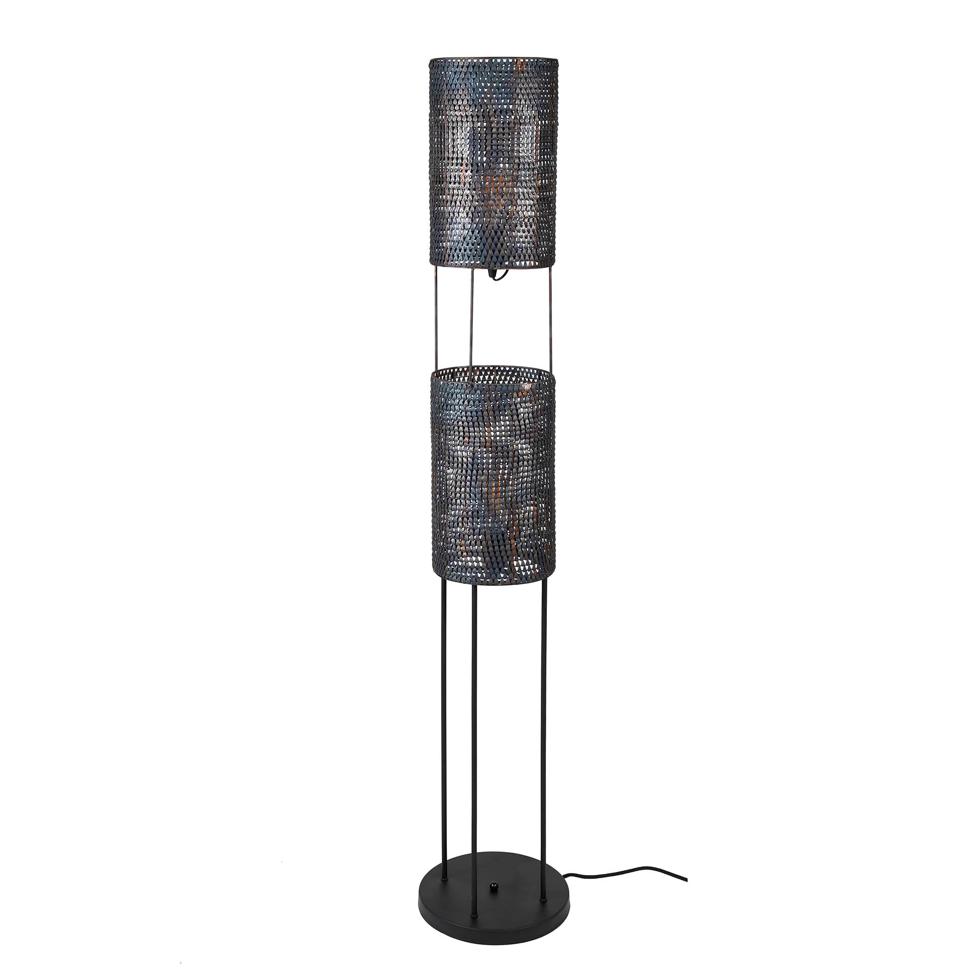 Vloerlamp Dash - Zwart/Bruin - Metaal