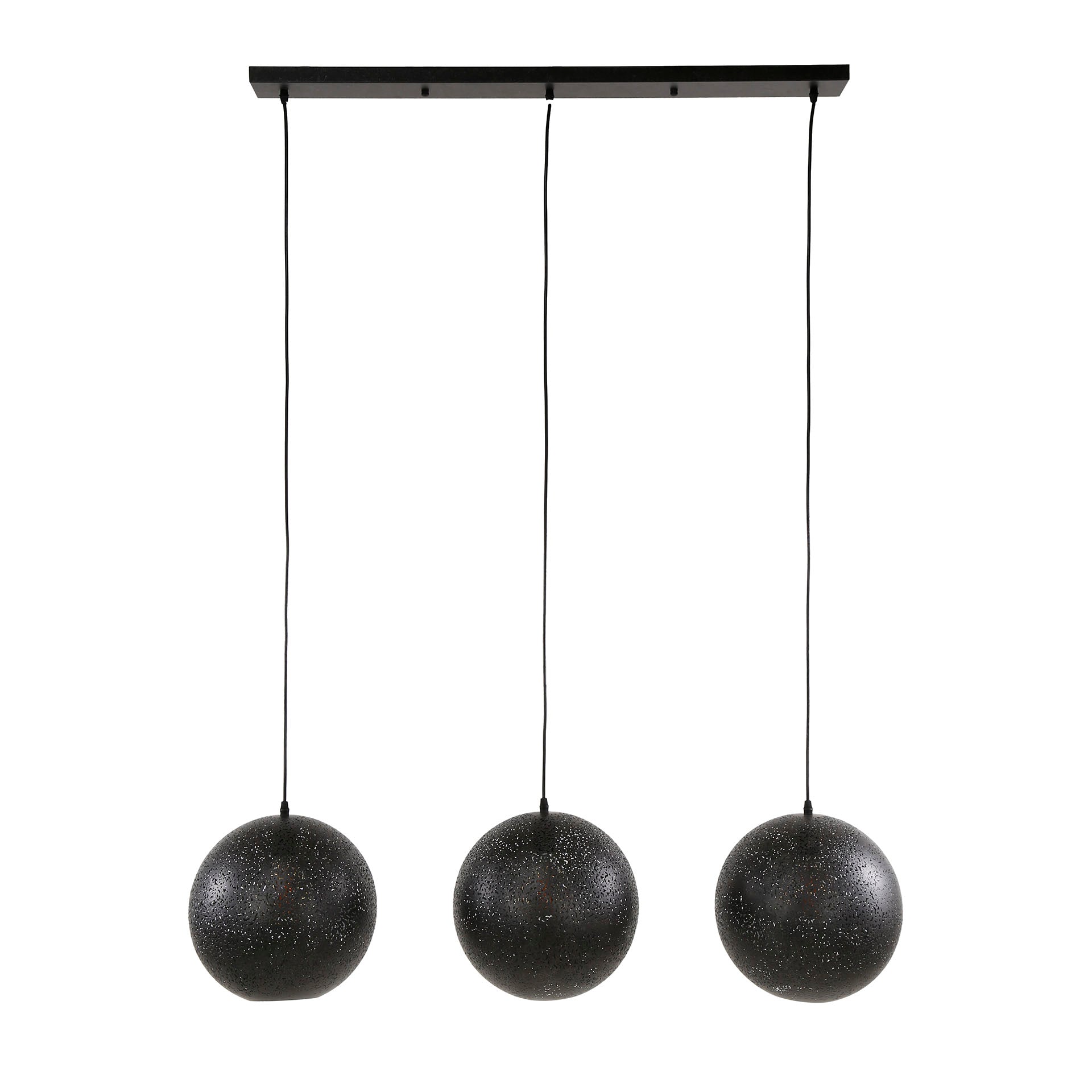 Hanglamp Elara - 3-lichts - Zwart - Metaal