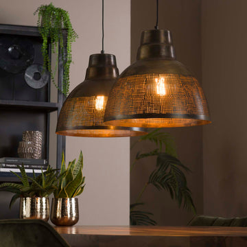 Hanglamp Pax - 2-lichts - Brons - Metaal