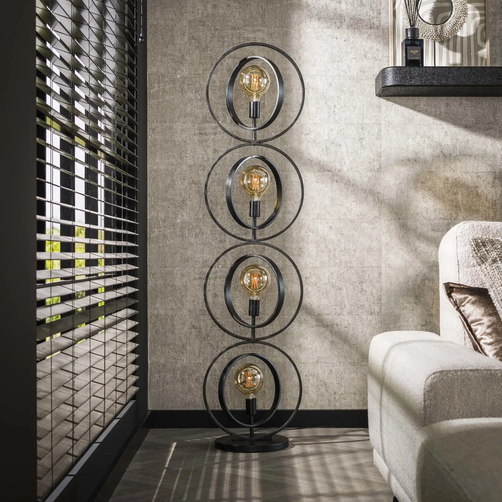 Vloerlamp Sterre - Antraciet - Metaal - 163 cm