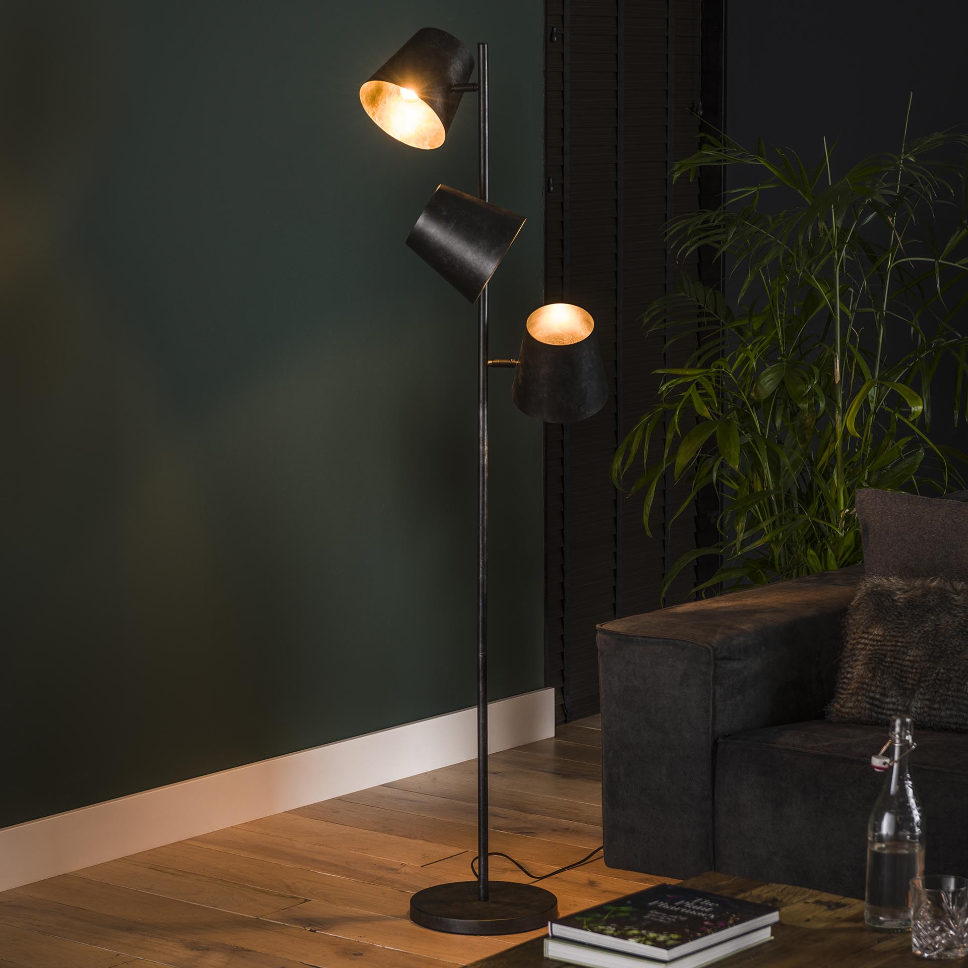 Vloerlamp Wolf - Antraciet - Metaal