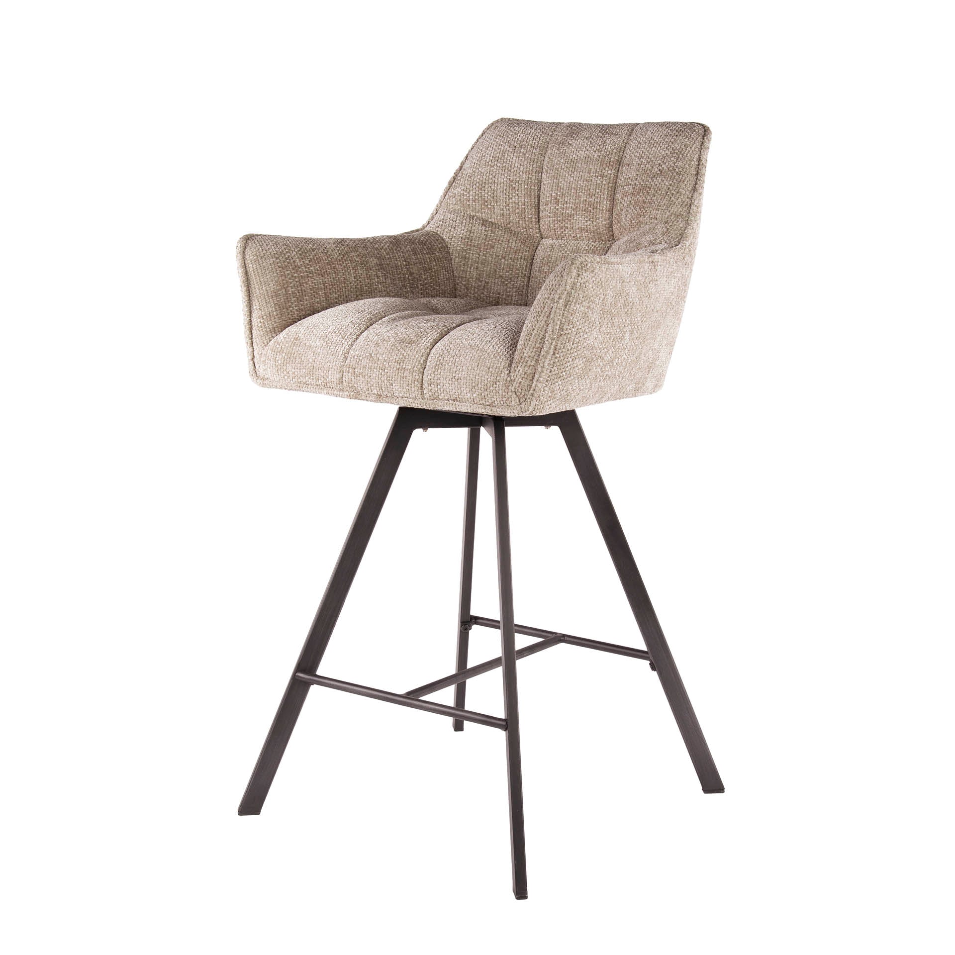 Barstoel Vantage Beige Renegade Stof Draaibaar Meubelista Main