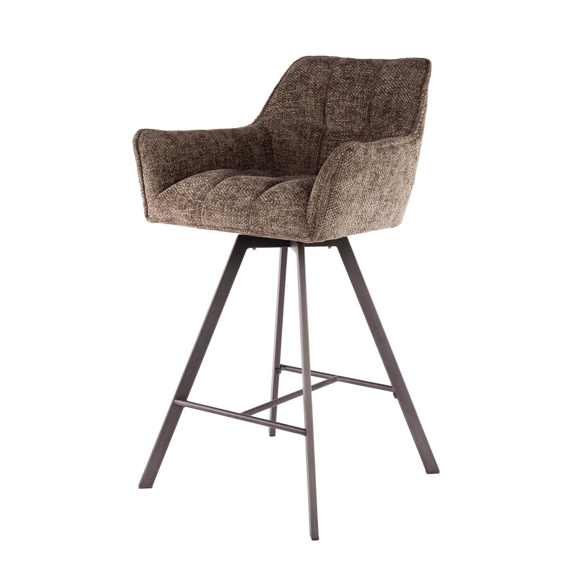 Barstoel Vantage Taupe Renegade Stof Draaibaar Meubelista Main
