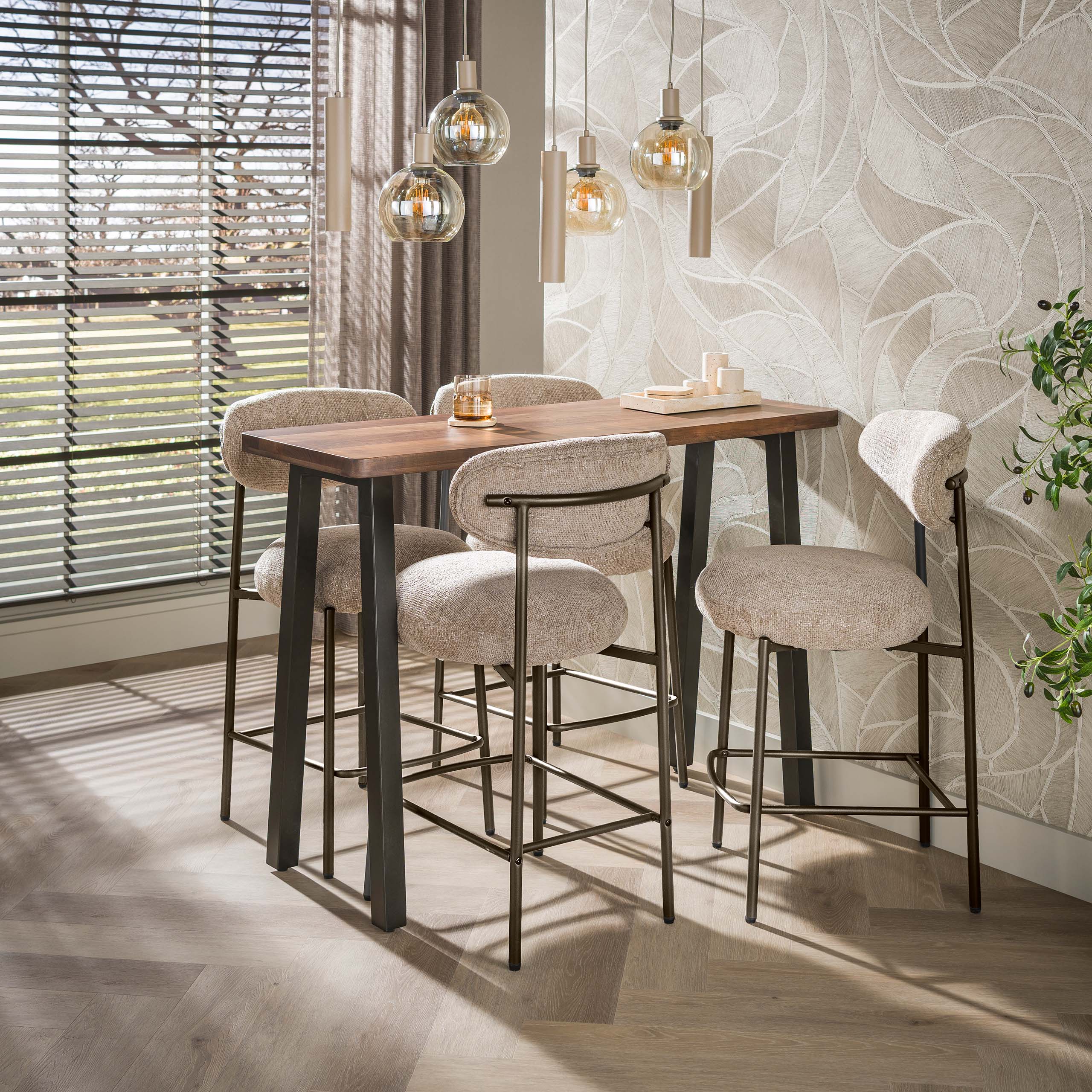 Bartafel Jaro Rechthoekig Acaciahout 130 cm Meubelista