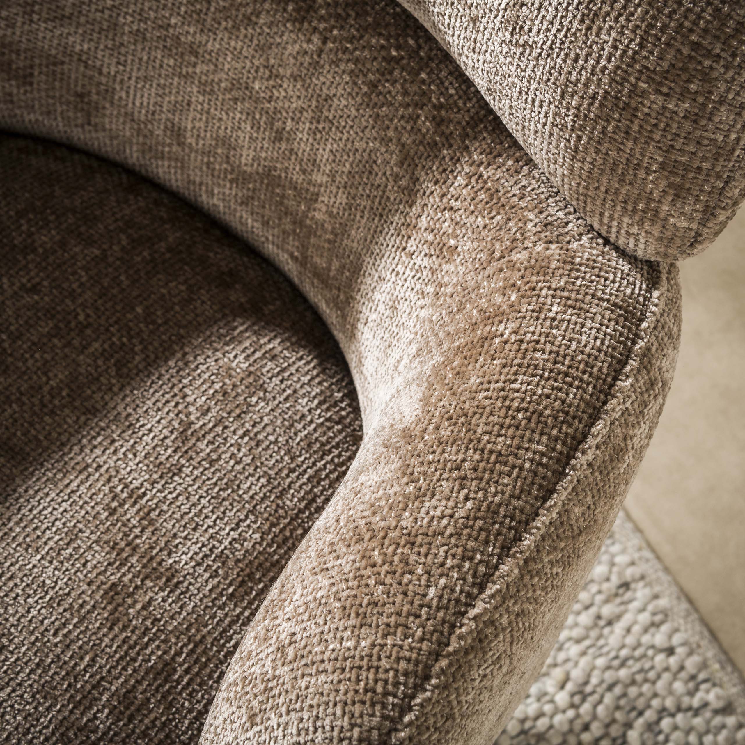Draaifauteuil Misano Champagne Renegade Stof Pocketvering Meubelista Detailfoto