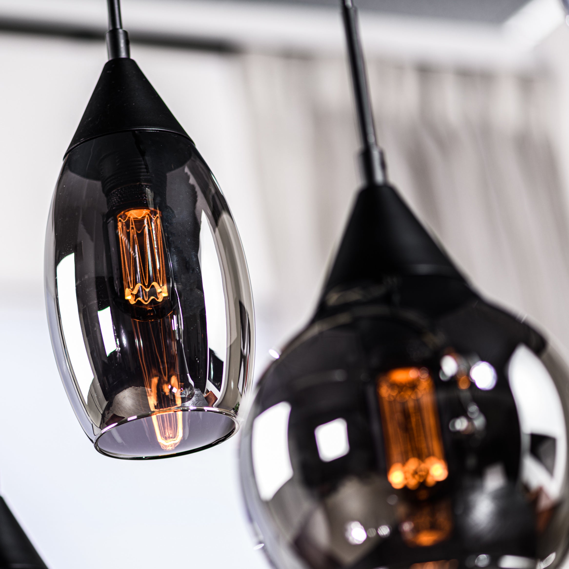 Hanglamp Astraeos 5-lichts Smoke Glas Meubelista Close-up